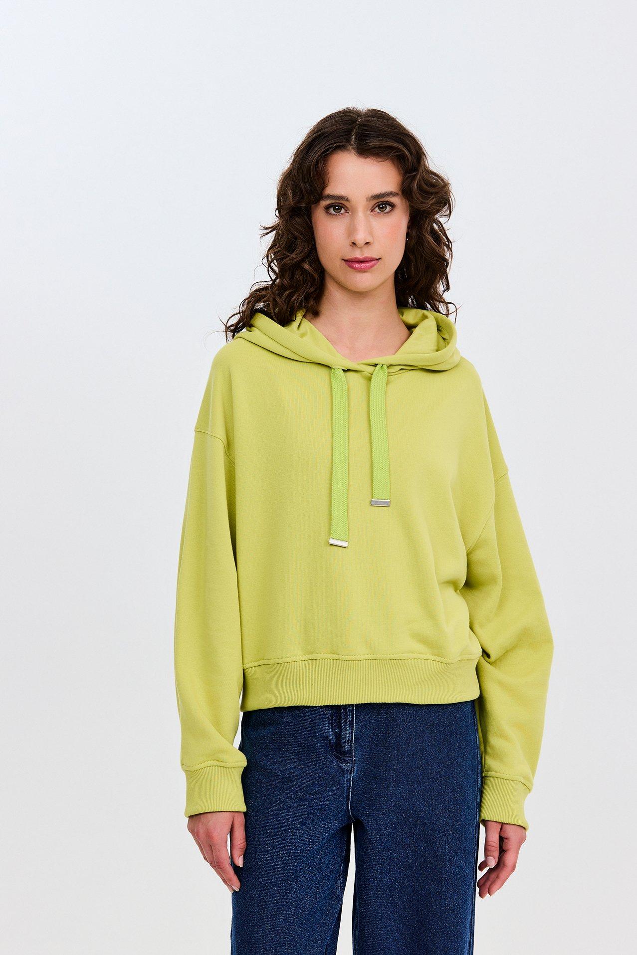 CKS - SWOODA - sweatshirt à capuche - jaune vif