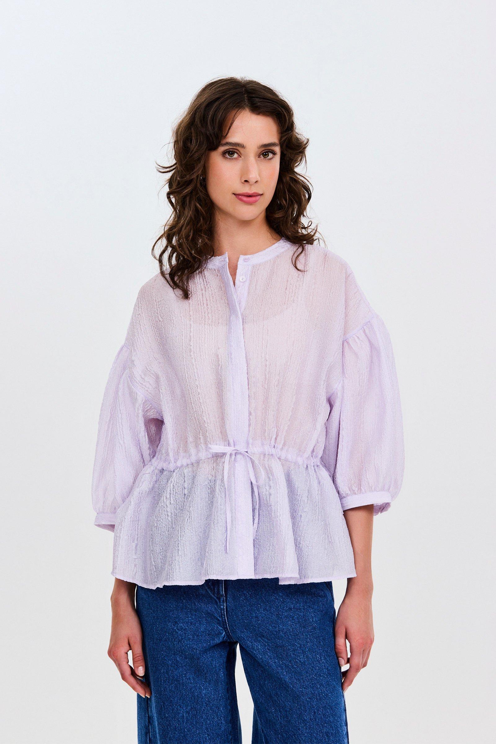 CKS - SLOBER - blouse lange mouwen - lila