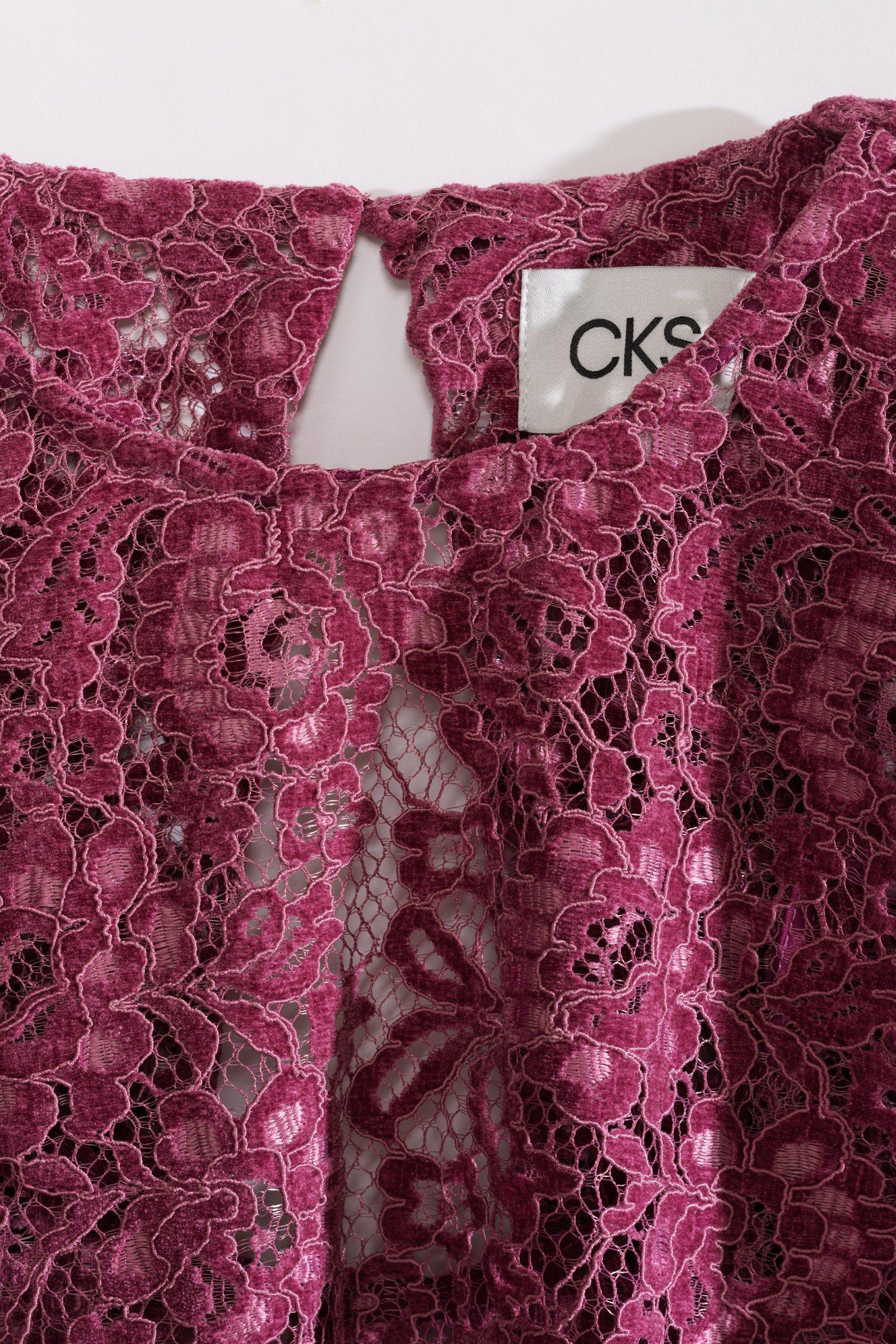 CKS - TIRIANA - T-Shirt Kurzarm - Dunkelrosa