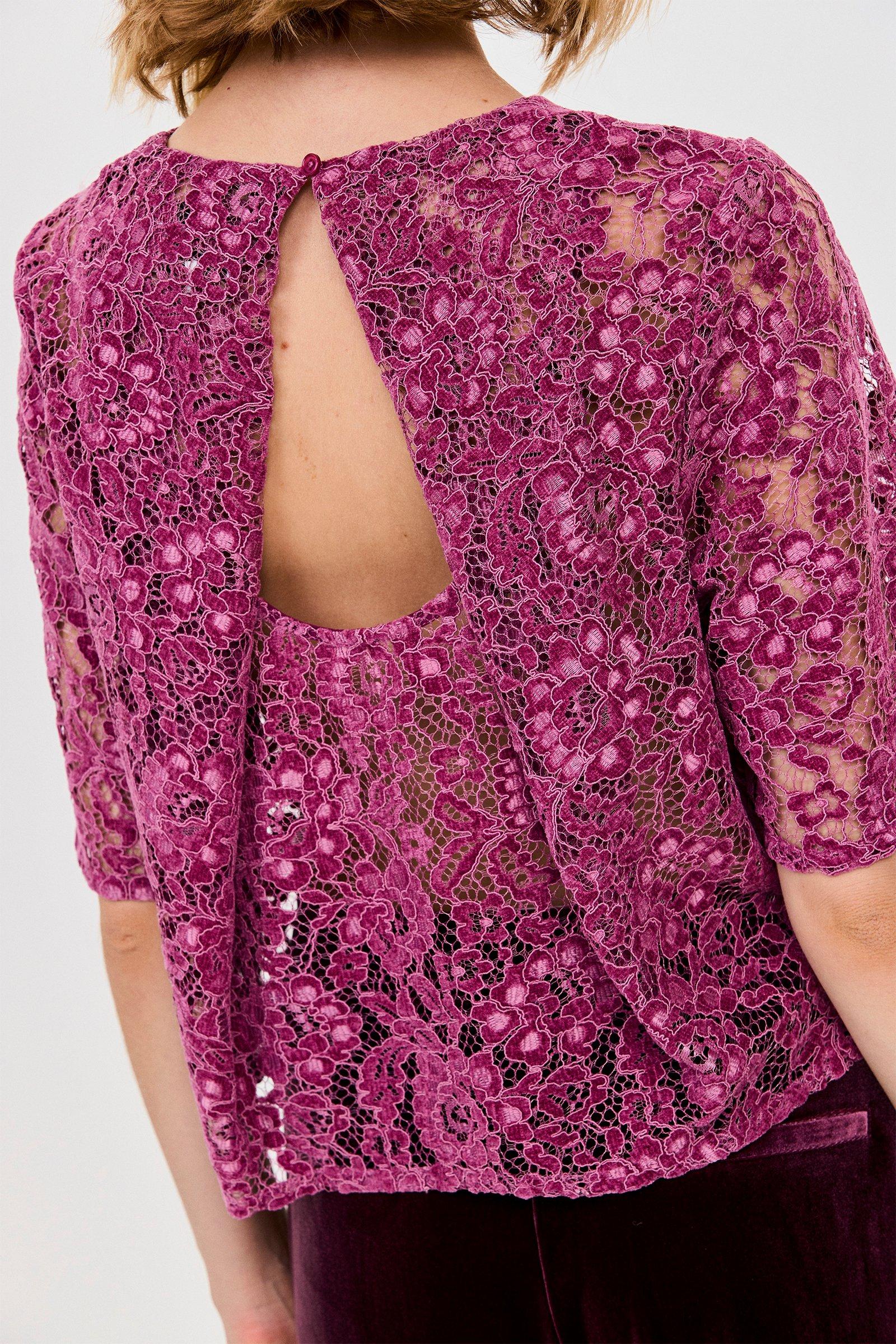 CKS - TIRIANA - t-shirt short sleeves - dark pink