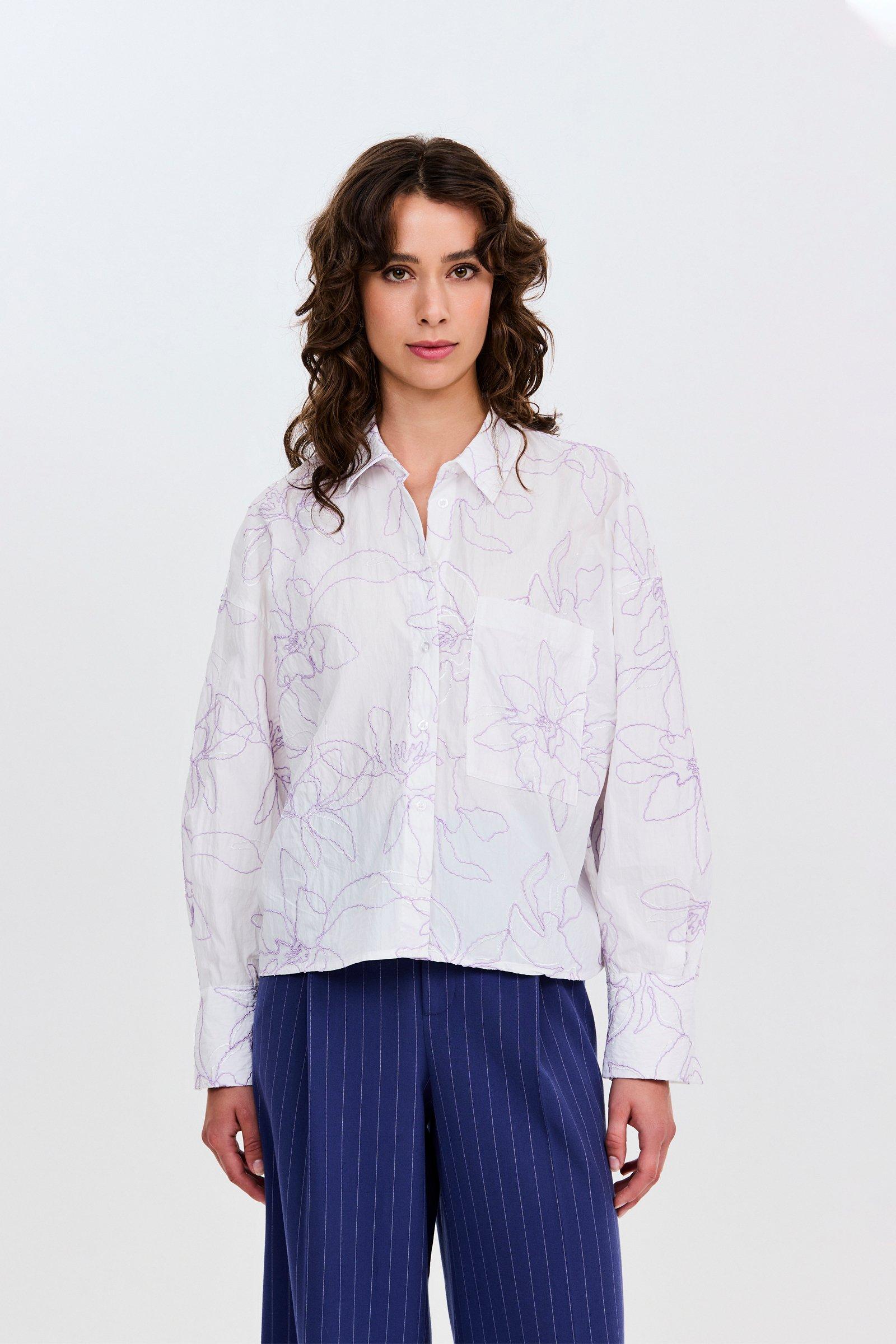 CKS - STANDING - blouse lange mouwen - white light