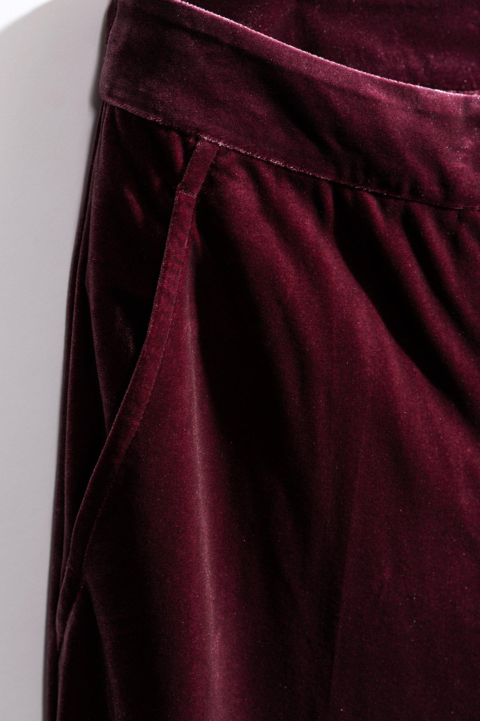 CKS - TONKSONA - pantalon long - rouge foncé