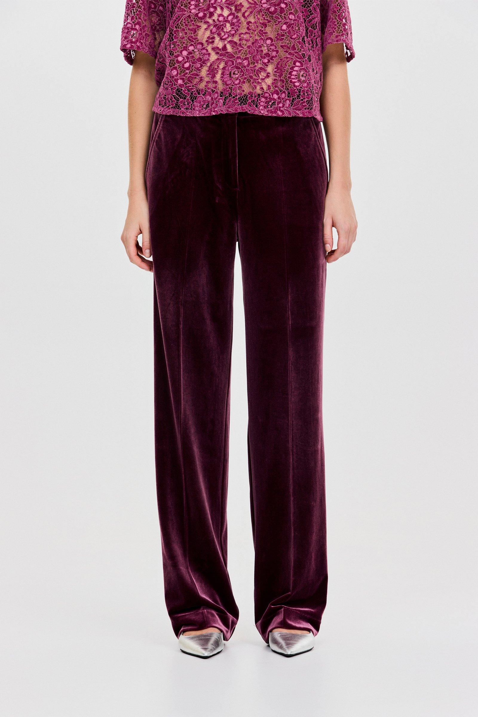 CKS - TONKSONA - lange broek - donkerrood