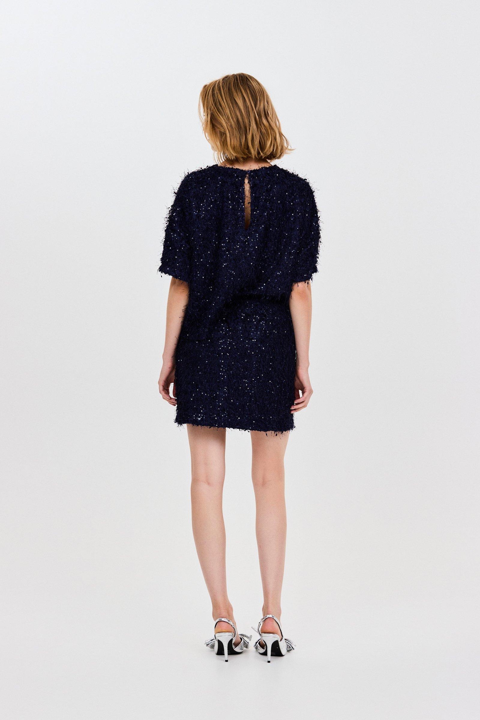 CKS - TIPPER - blouse short sleeves - dark blue