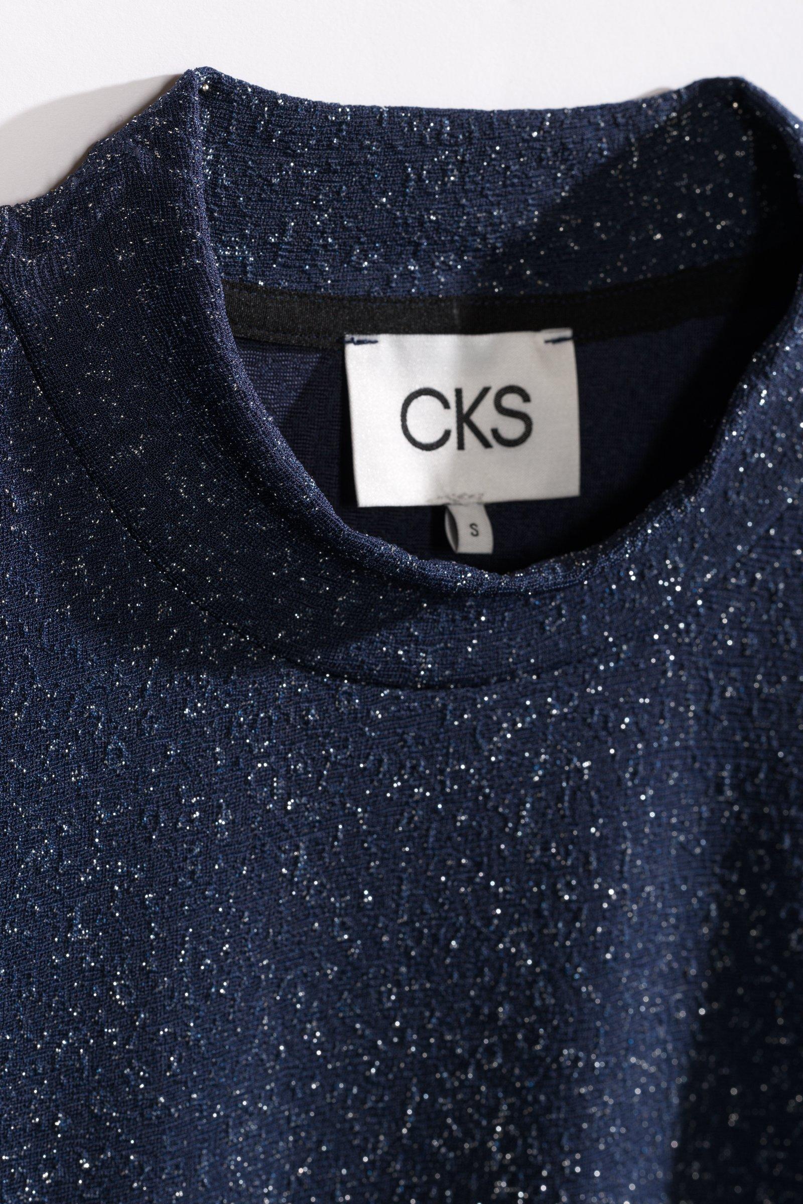 CKS - TIBOR - t-shirt lange mouwen - donkerblauw