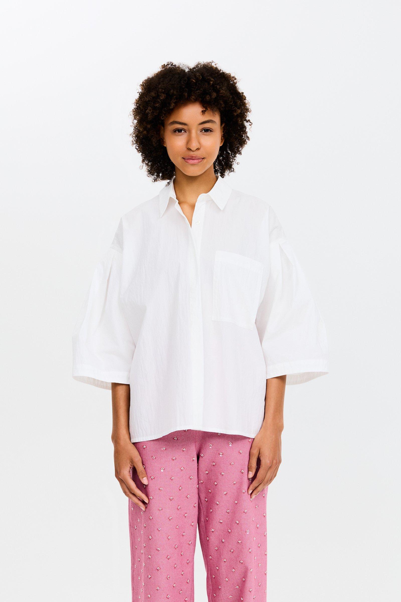 CKS - SHOMPET - blouse korte mouwen - wit