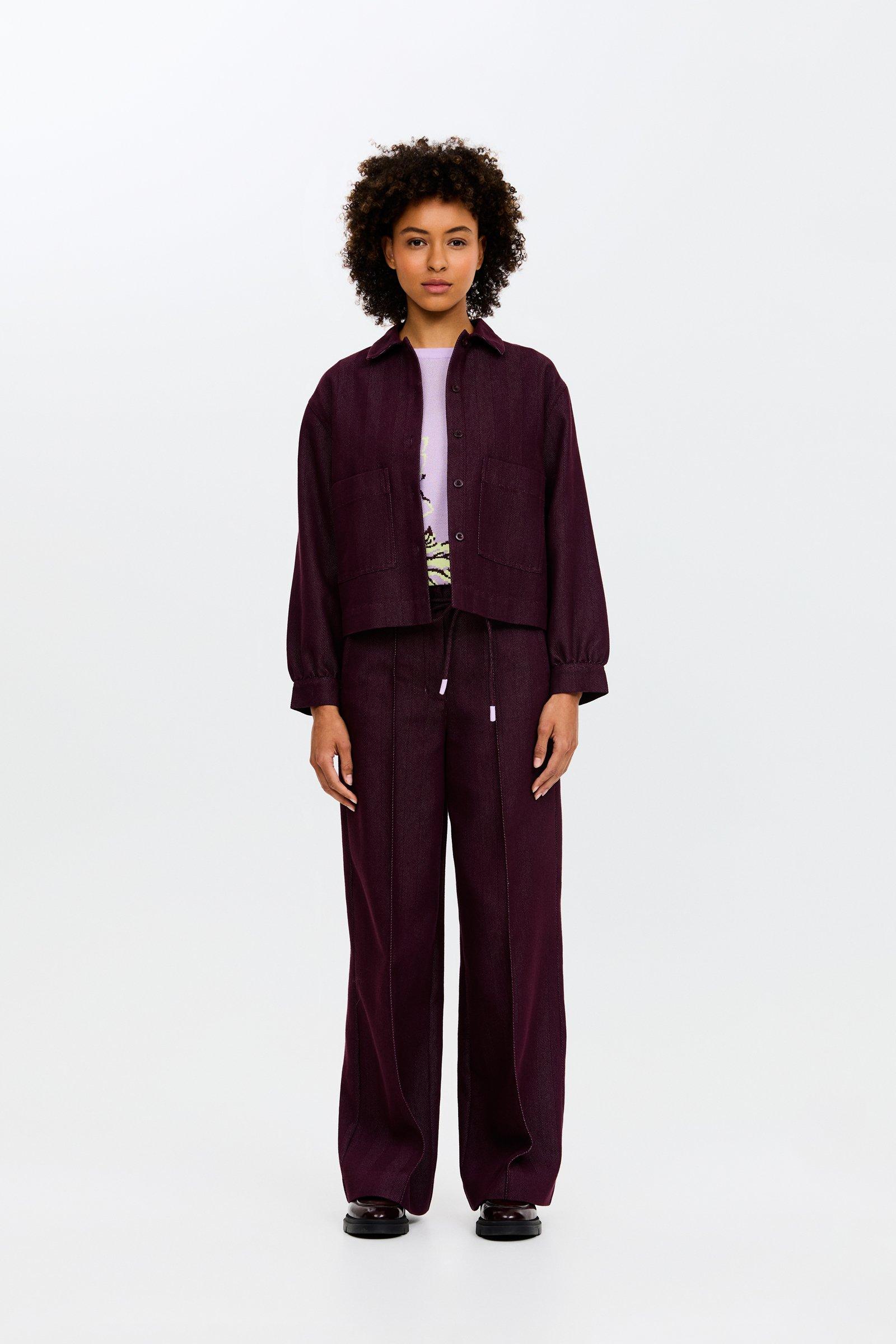 CKS - CELO - blouse lange mouwen - bordeaux