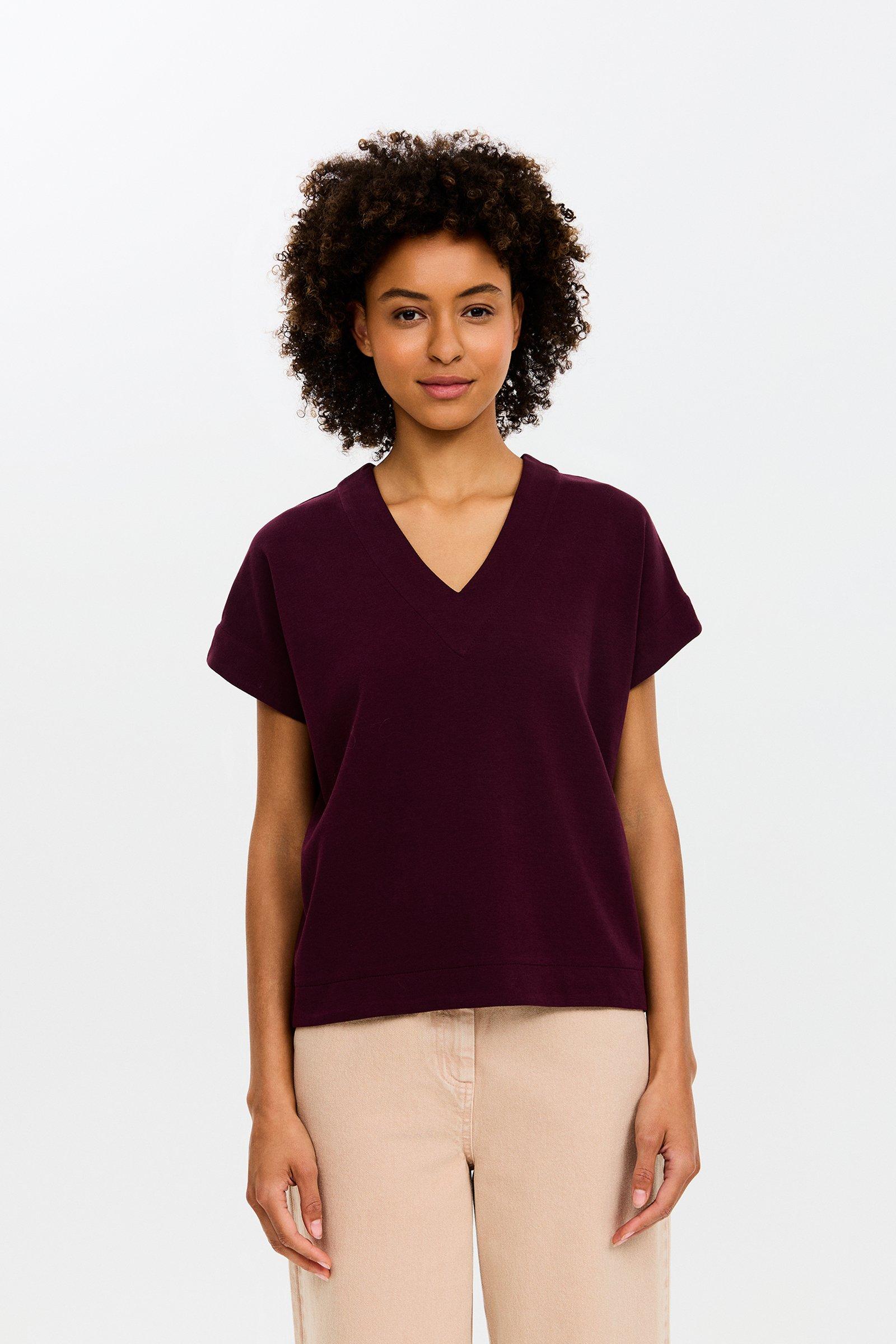 CKS - JAZZLESS - t-shirt korte mouwen - bordeaux