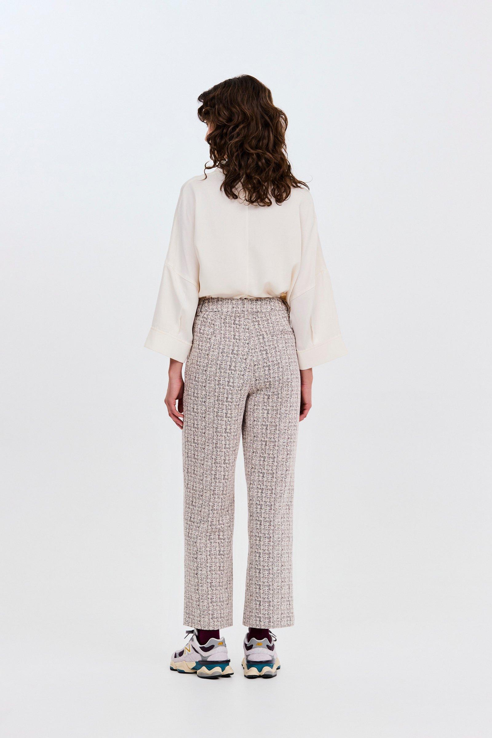 CKS - TONKS - ankle trousers - white dark