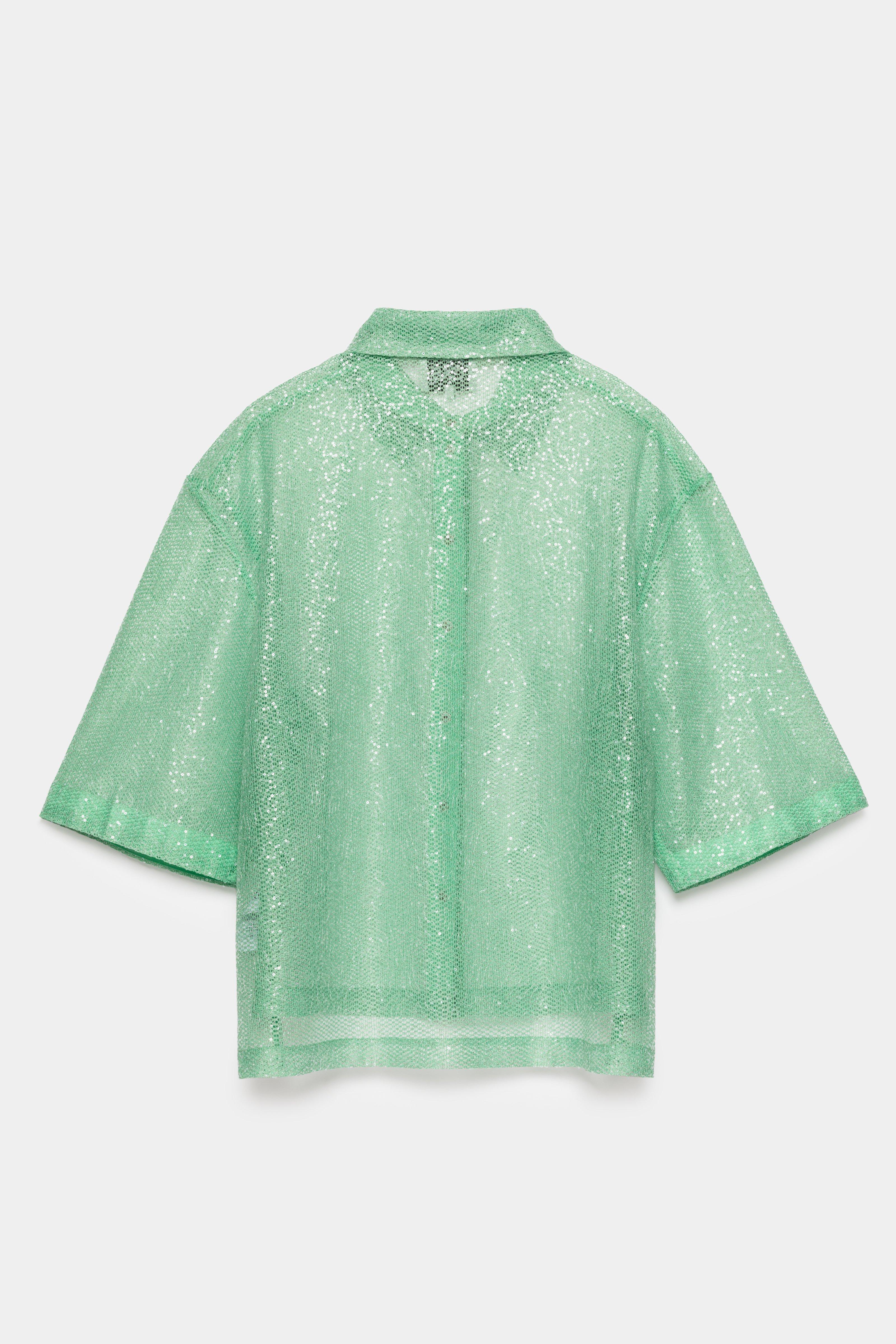 CKS - SELION - blouse korte mouwen - lichtgroen