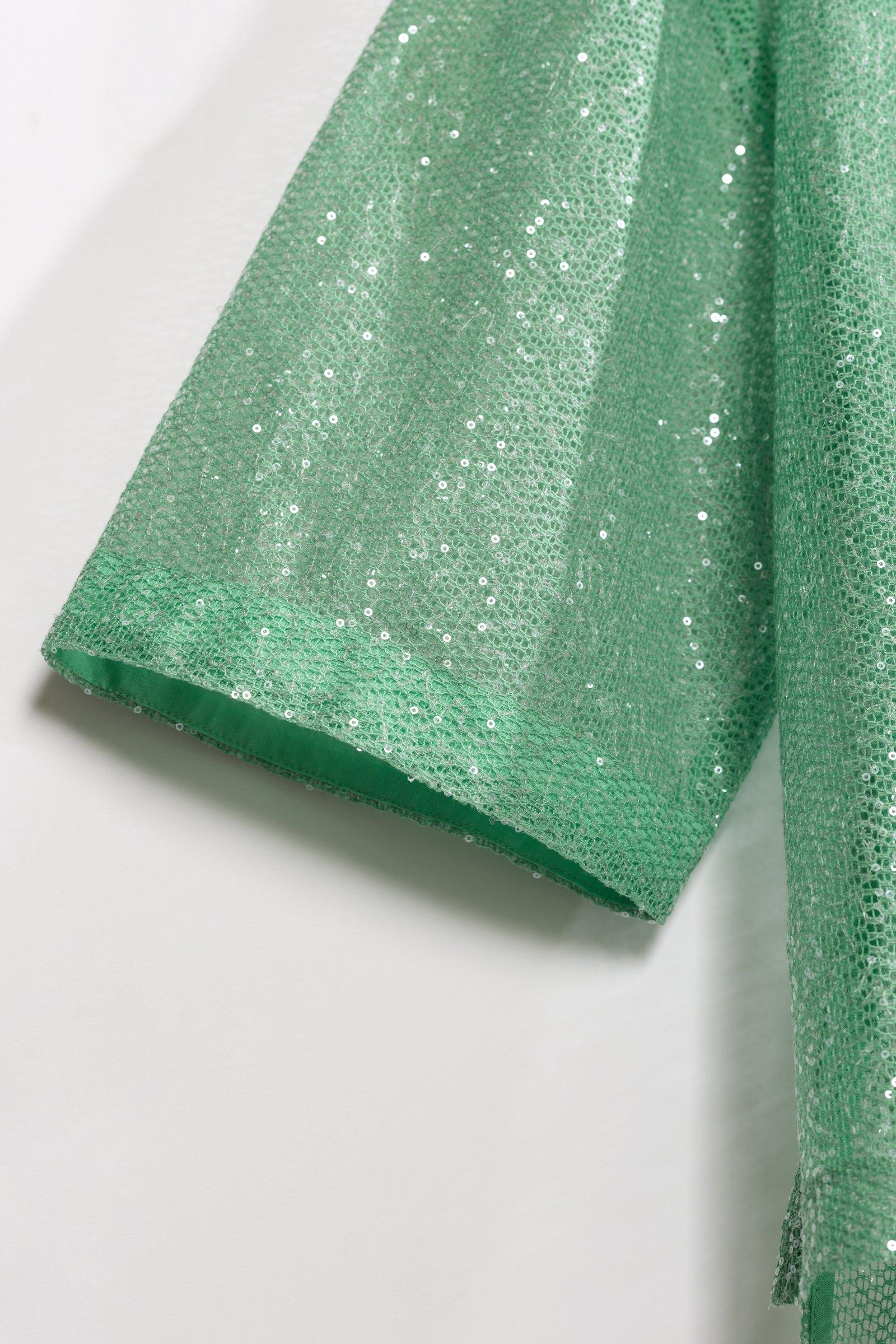 CKS - SELION - blouse korte mouwen - lichtgroen