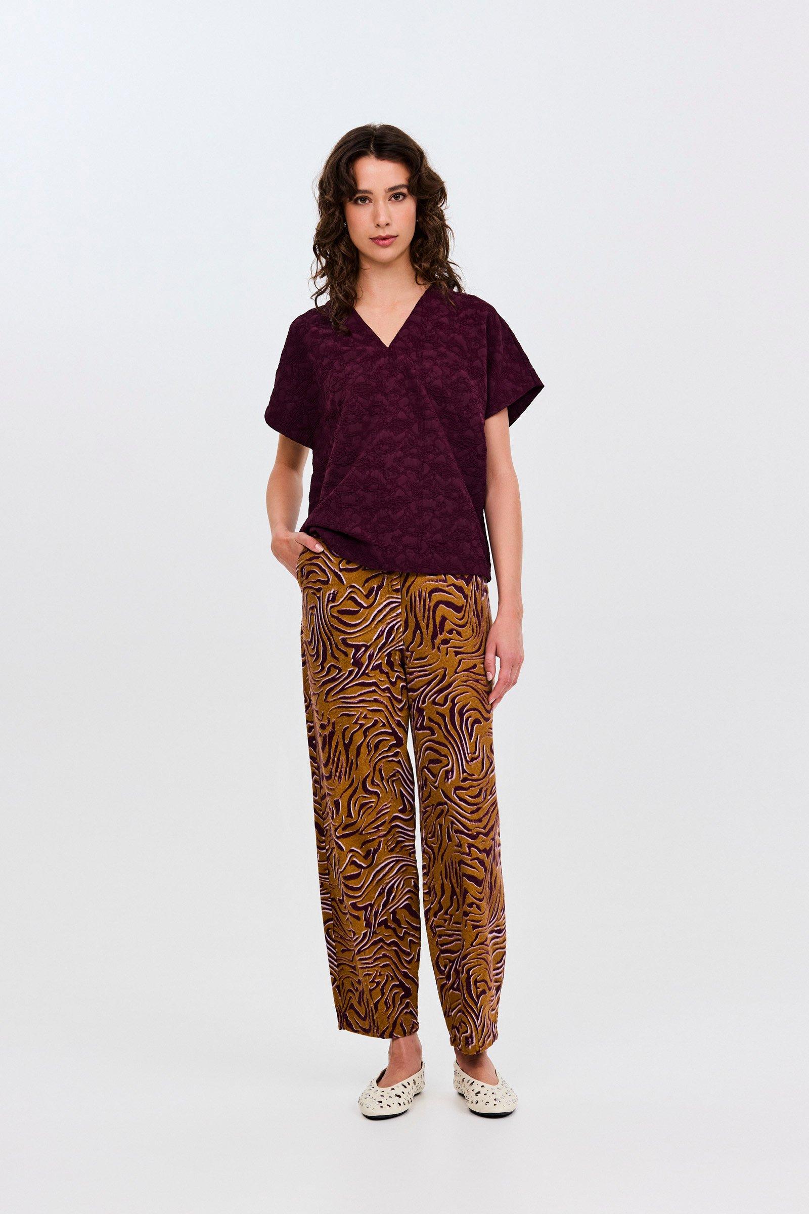 CKS - SABA - blouse short sleeves - purple