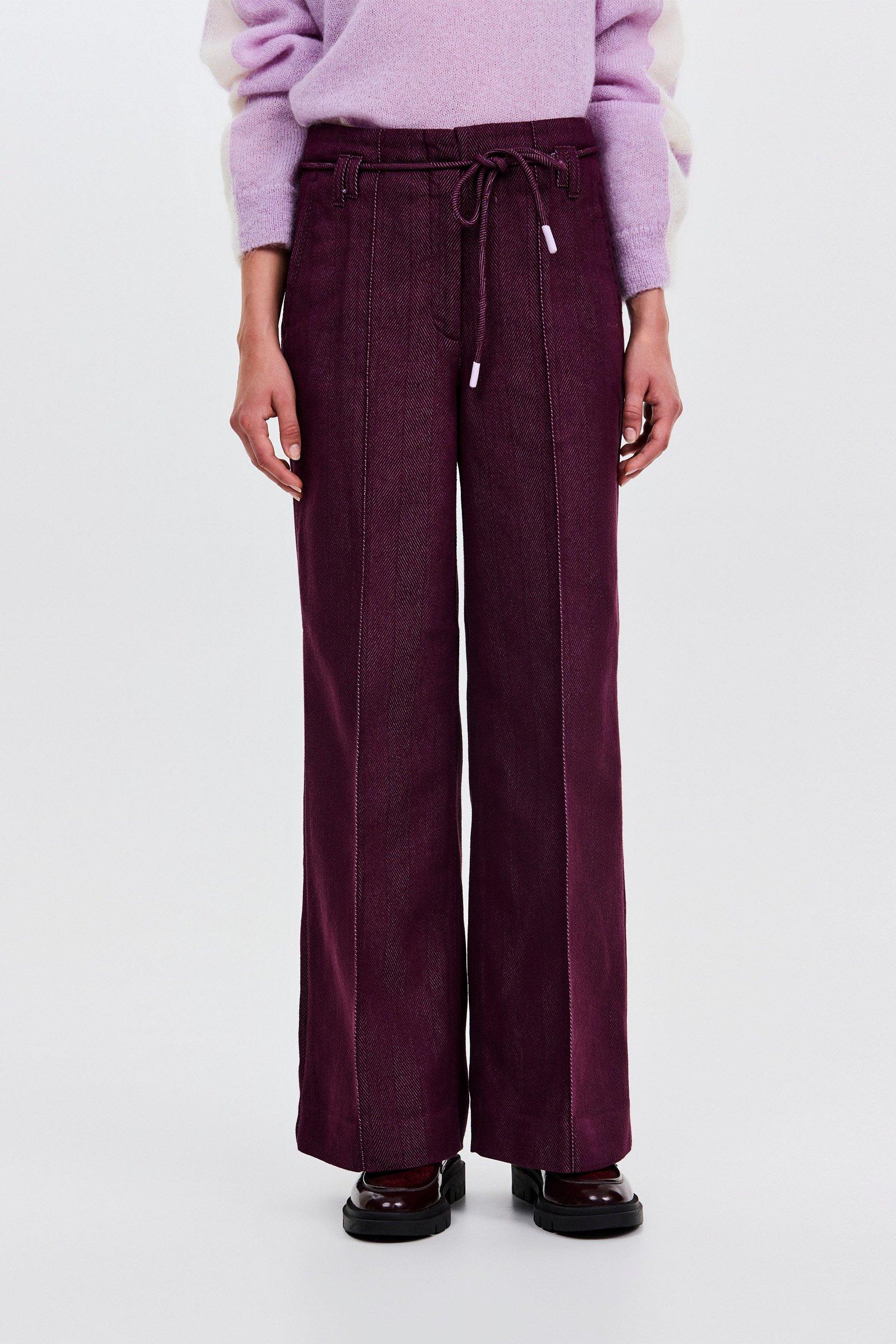 CKS - BLISSY - enkel broek - bordeaux