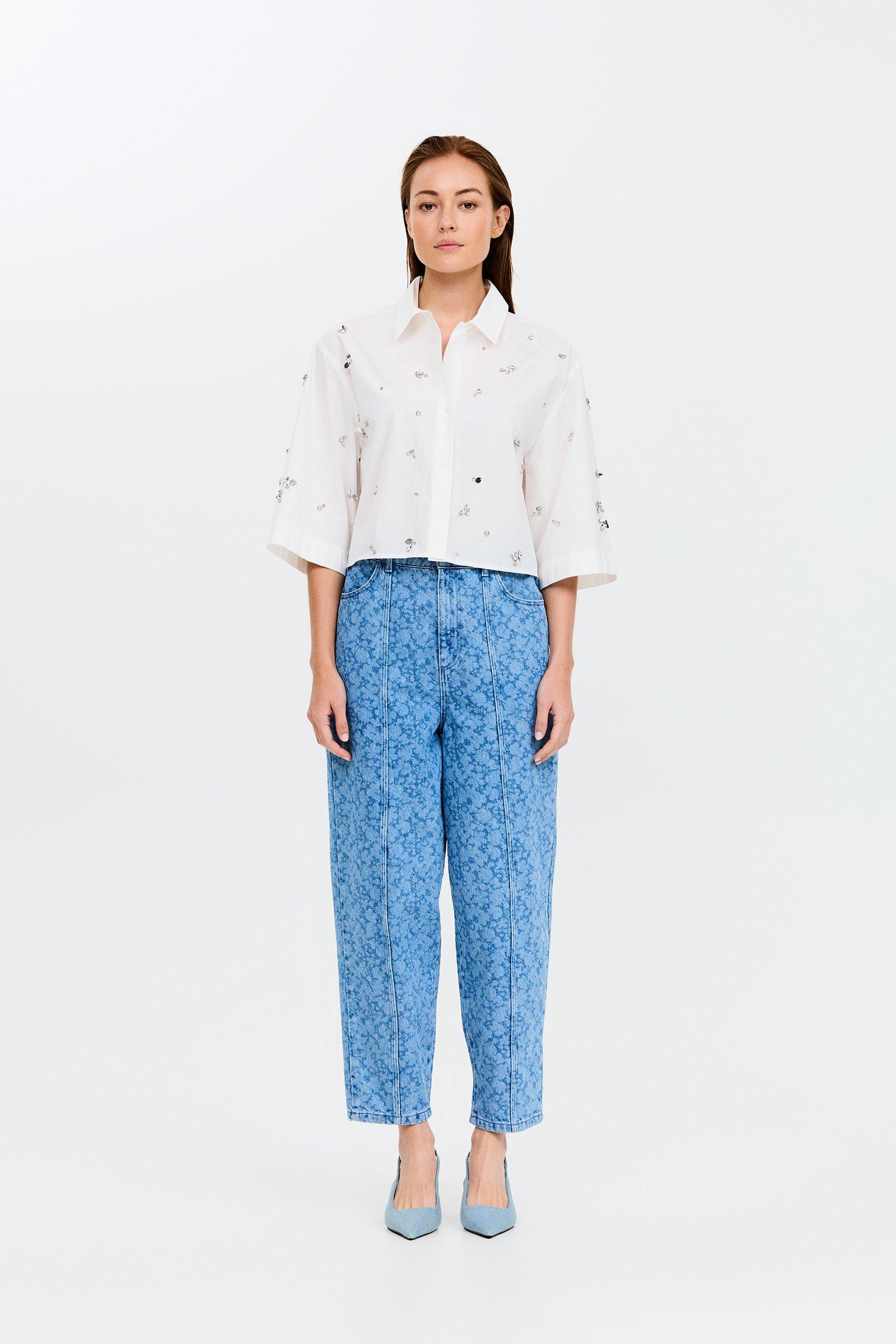 CKS - TONYFELL - pantalon à la cheville - bleu