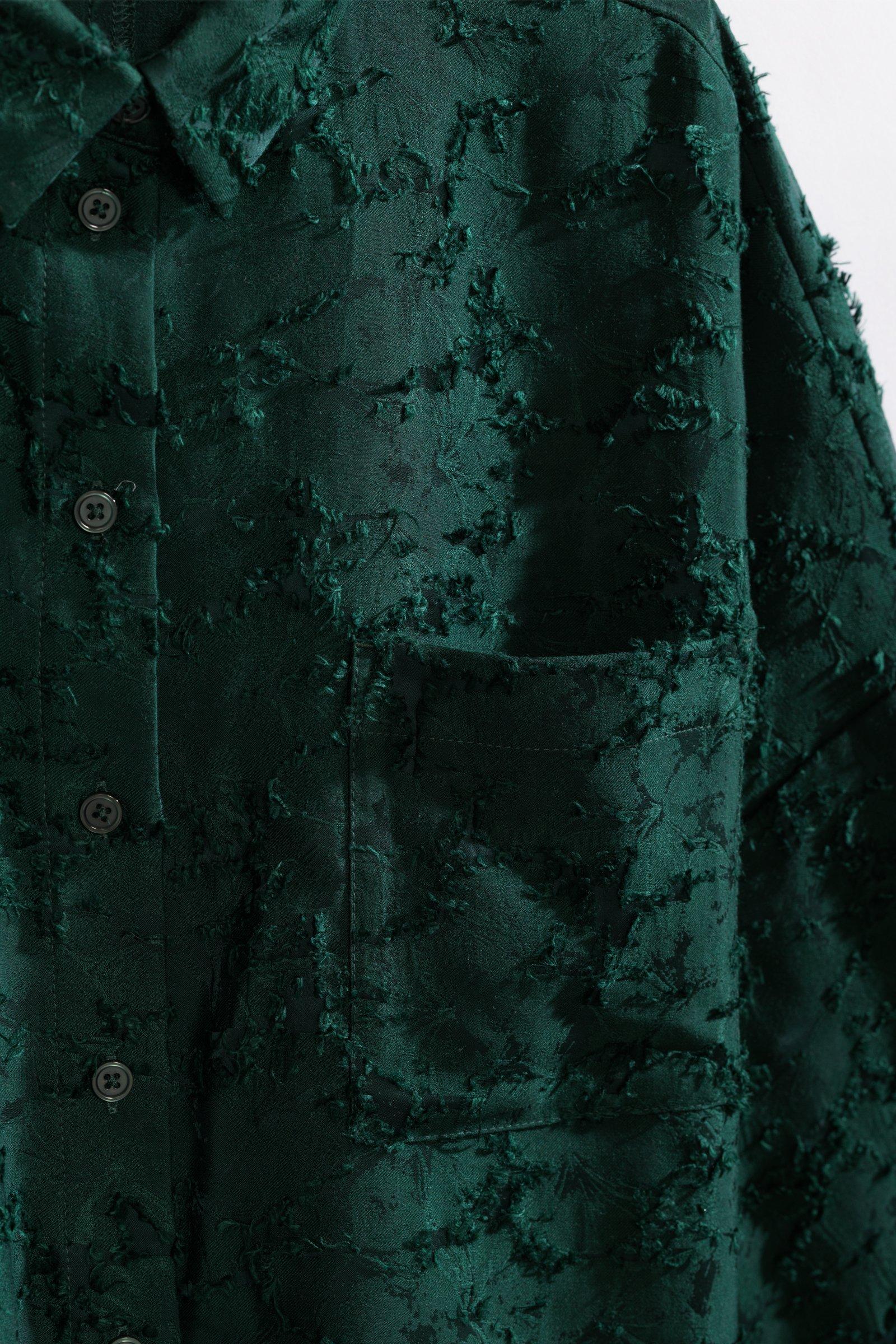 CKS - SELALONG - blouse short sleeves - dark green