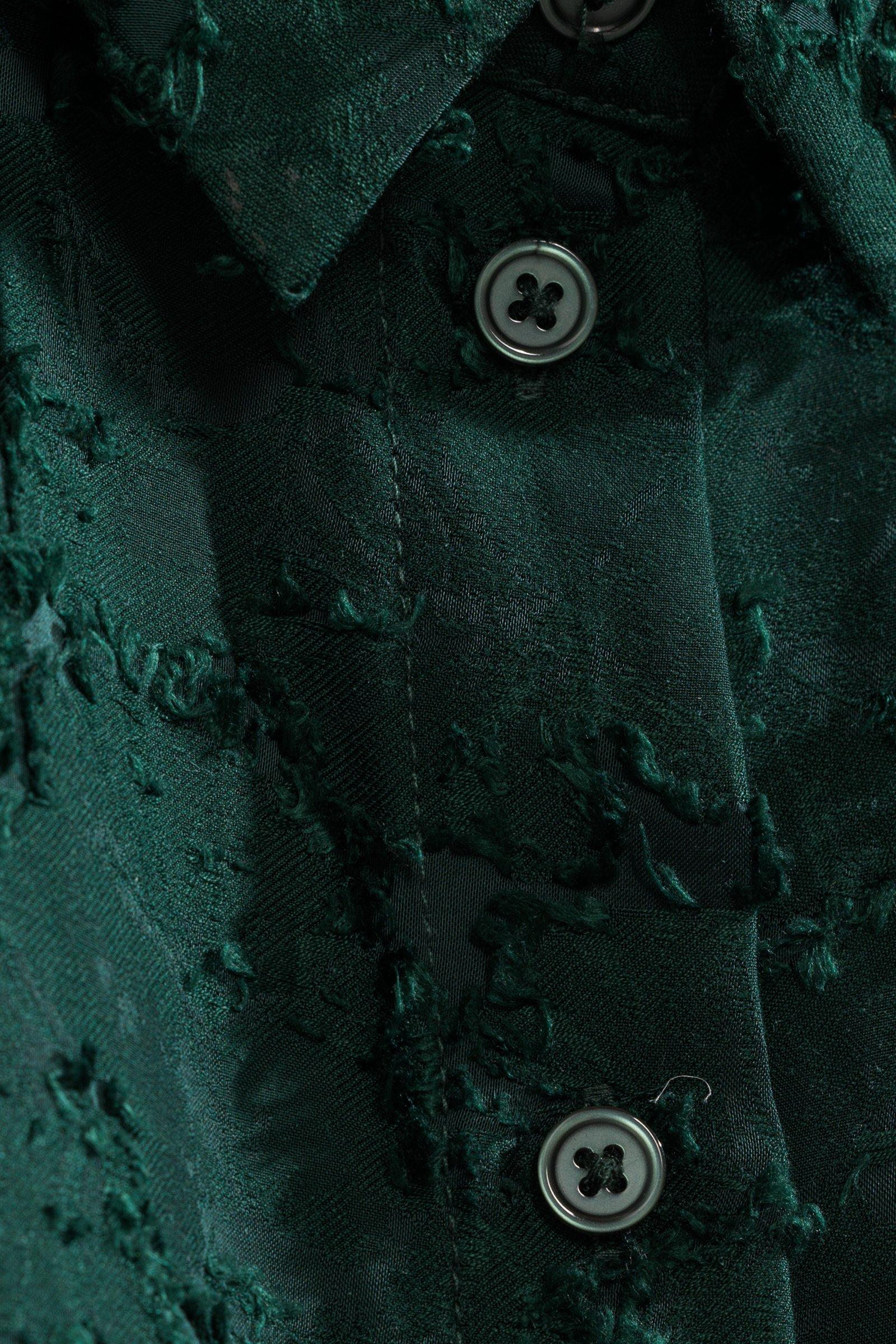 CKS - SELALONG - blouse short sleeves - dark green