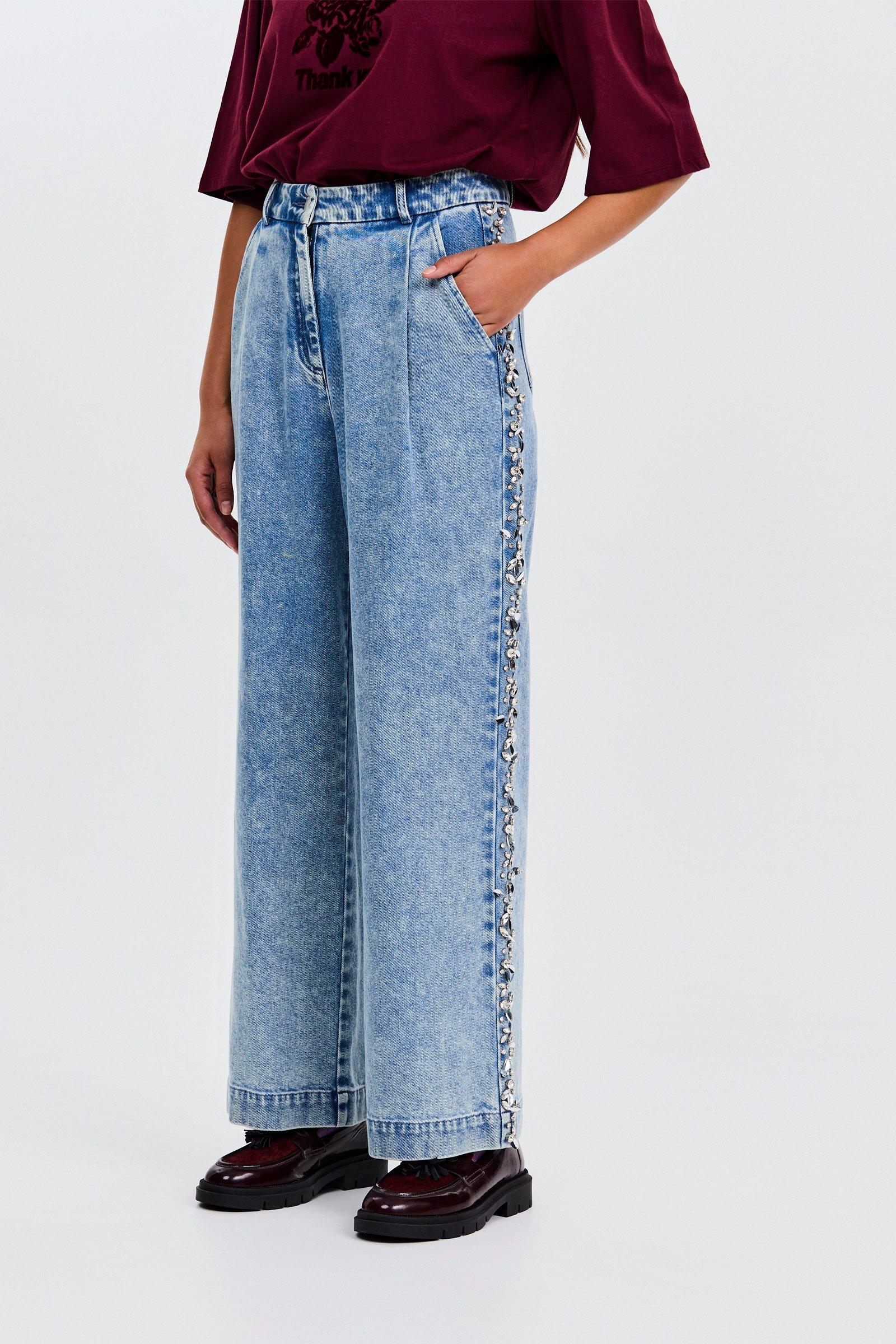CKS - TIARE - lange broek - blauw
