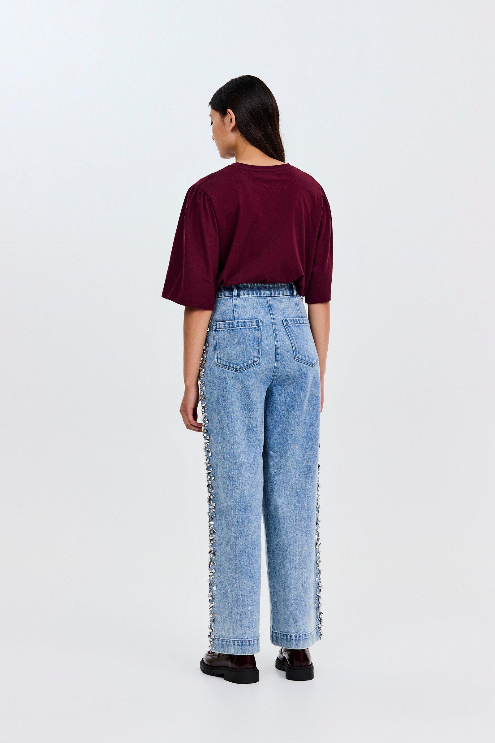 CKS - TIARE - lange broek - blauw