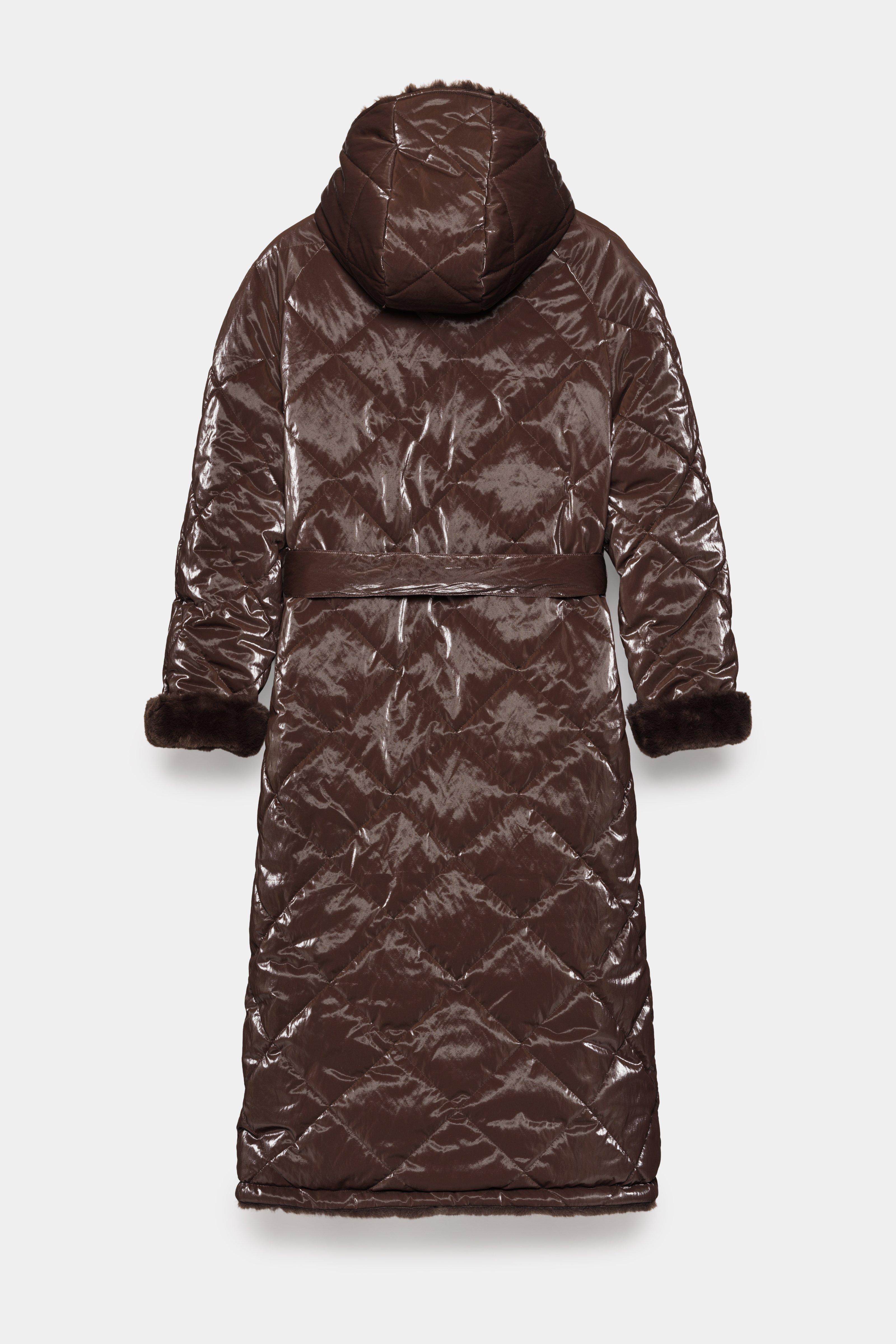 CKS - COBYKO - blouson long - brun foncé