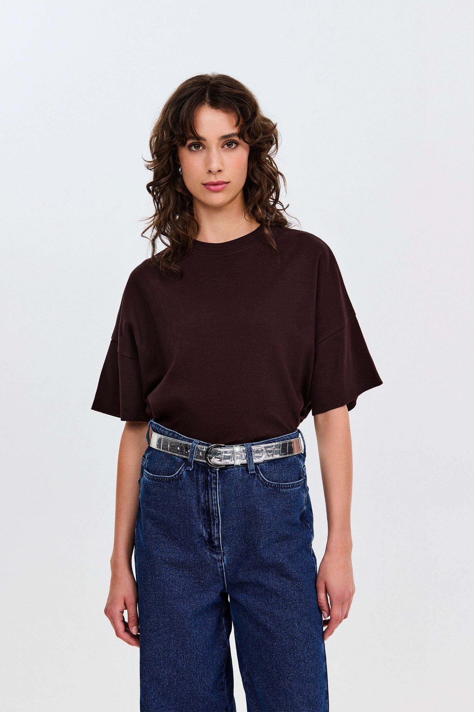 CKS - TIP - t-shirt à manches courtes - brun foncé