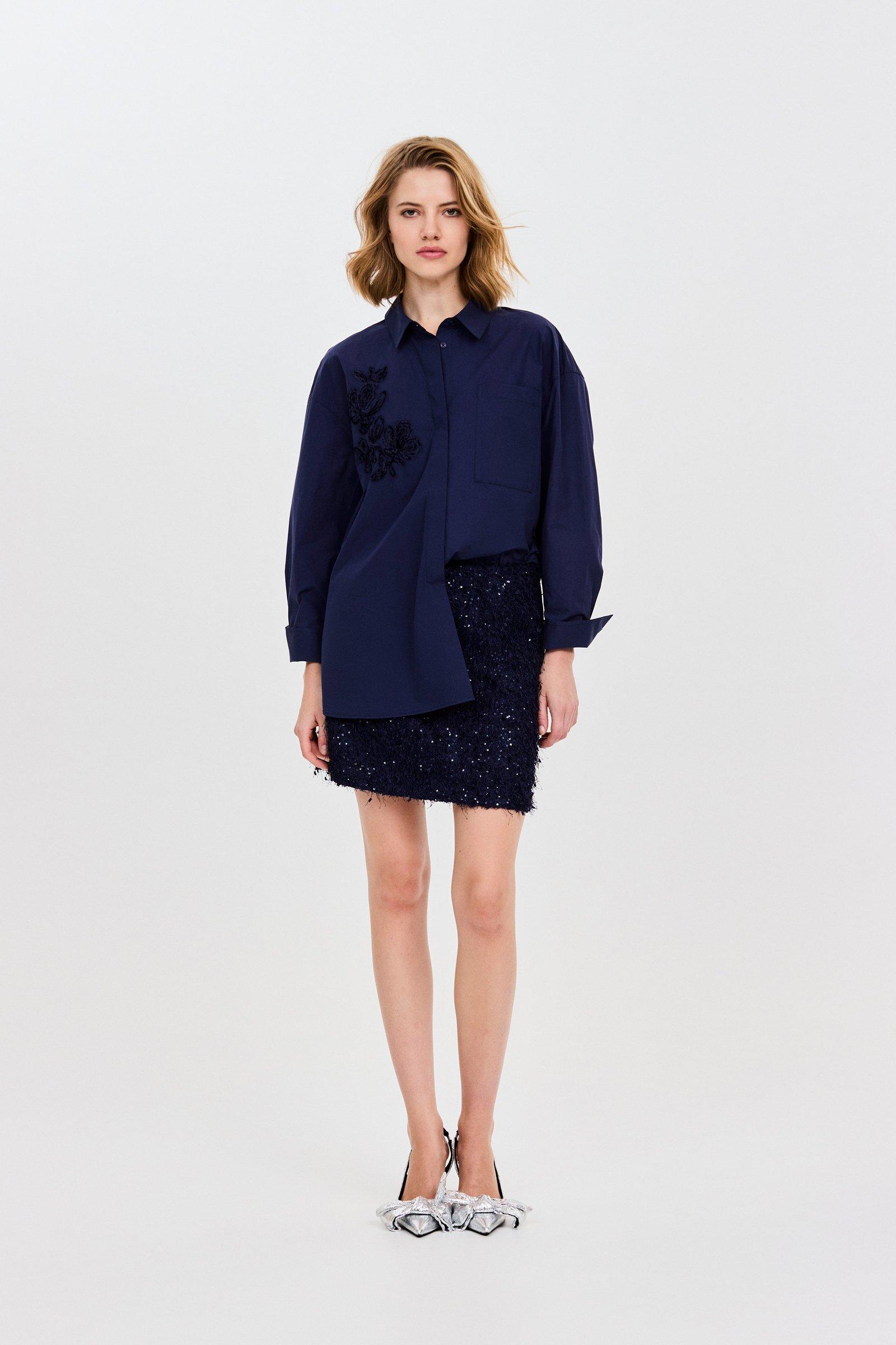 CKS - SURPRISES - blouse lange mouwen - donkerblauw