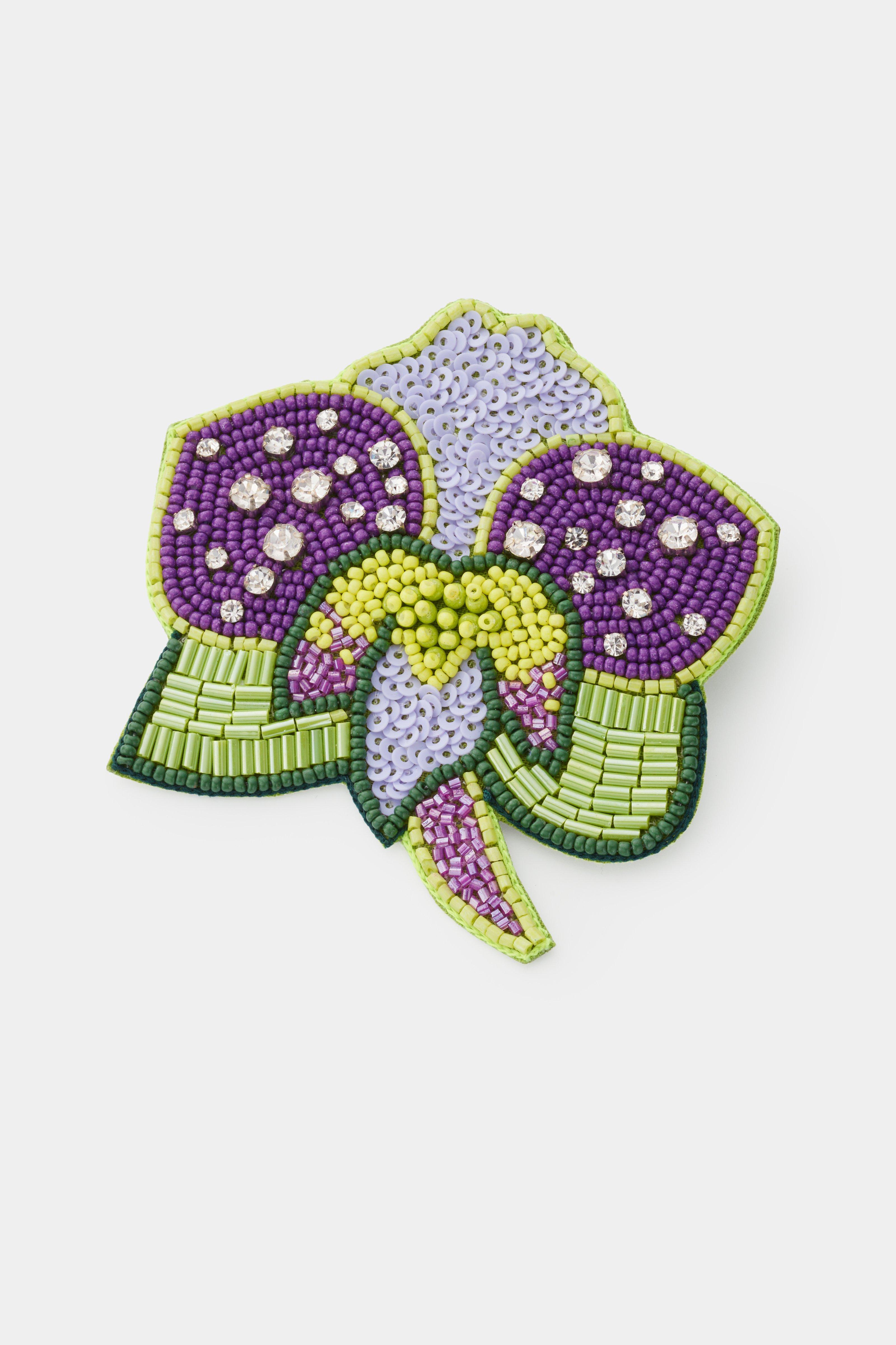 CKS - BROOCH FLOWER - Brosche - Fliederfarben