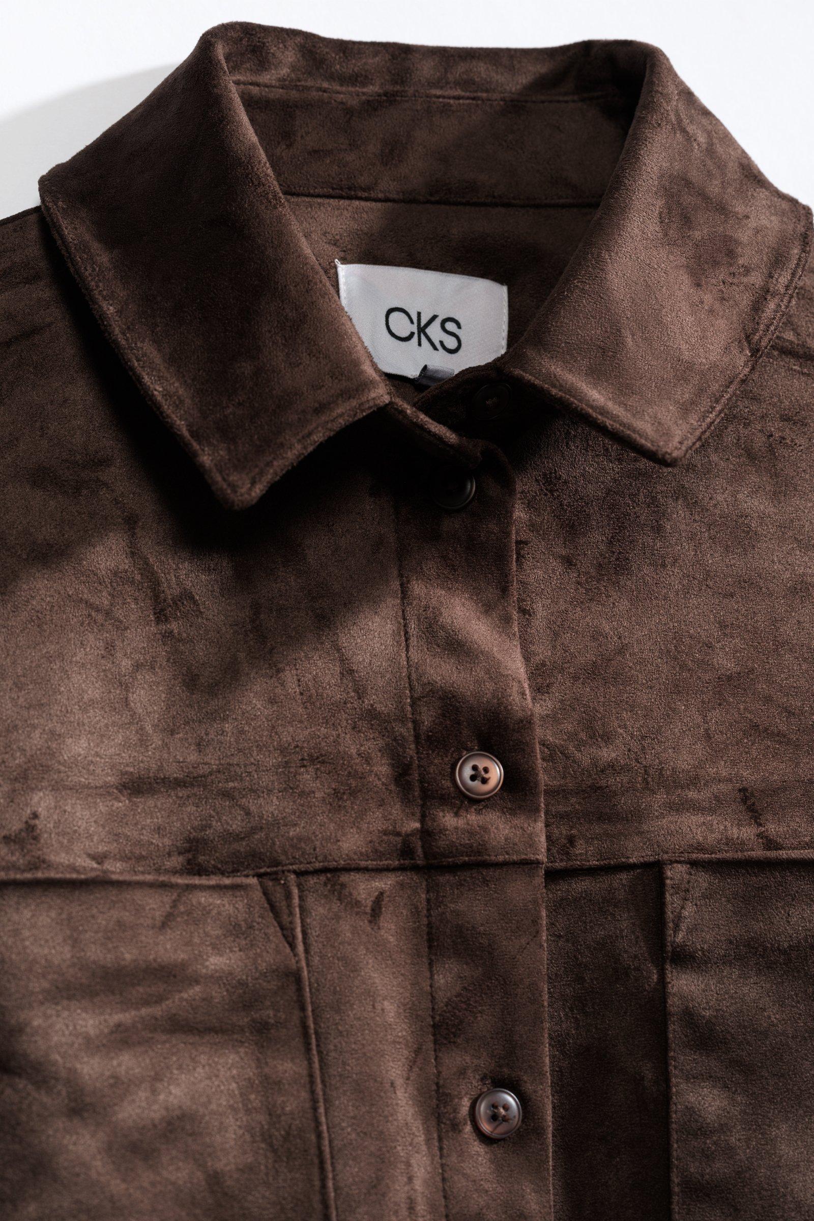 CKS - SELFIE - short jacketfantasy - dark brown