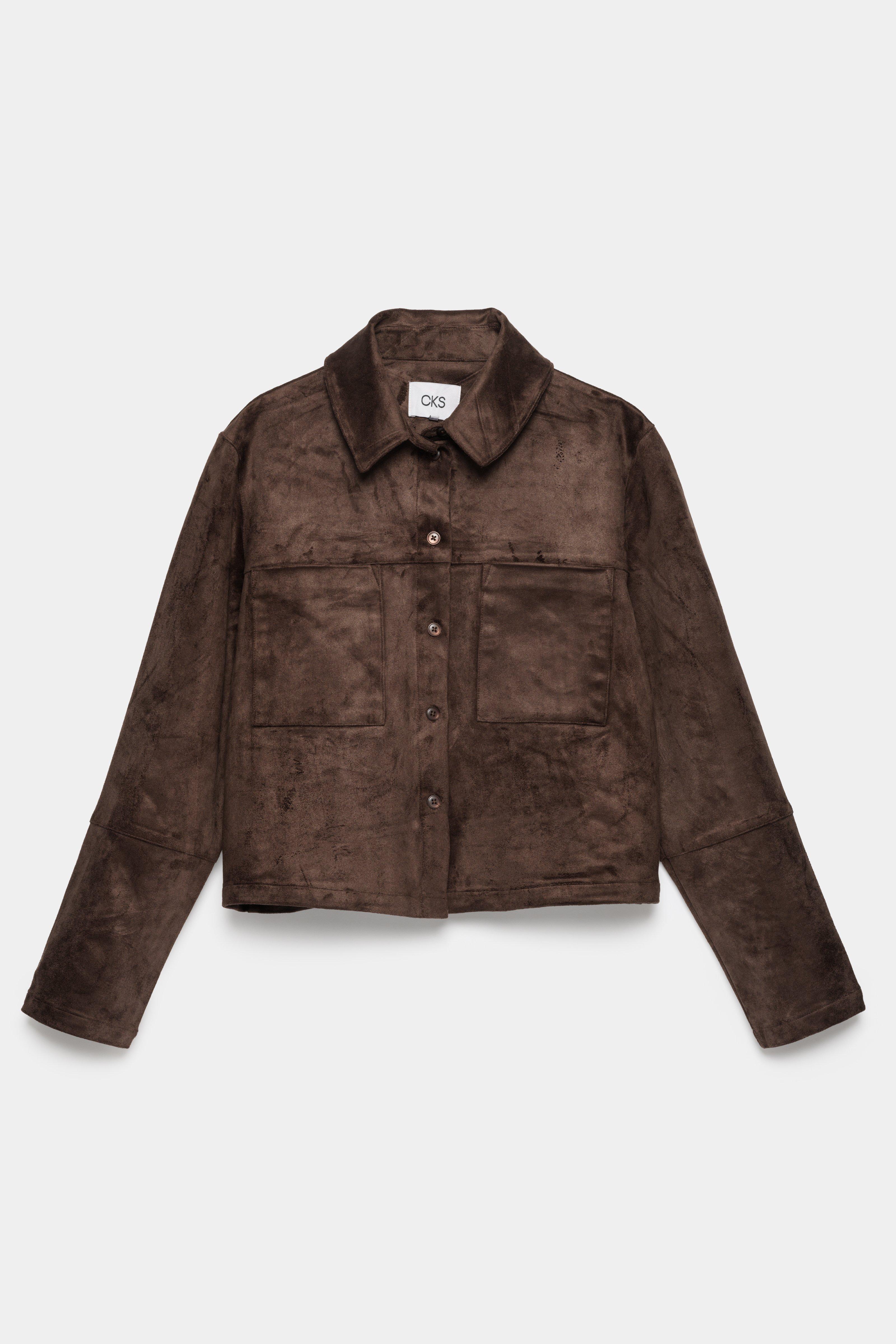 CKS - SELFIE - short jacketfantasy - dark brown