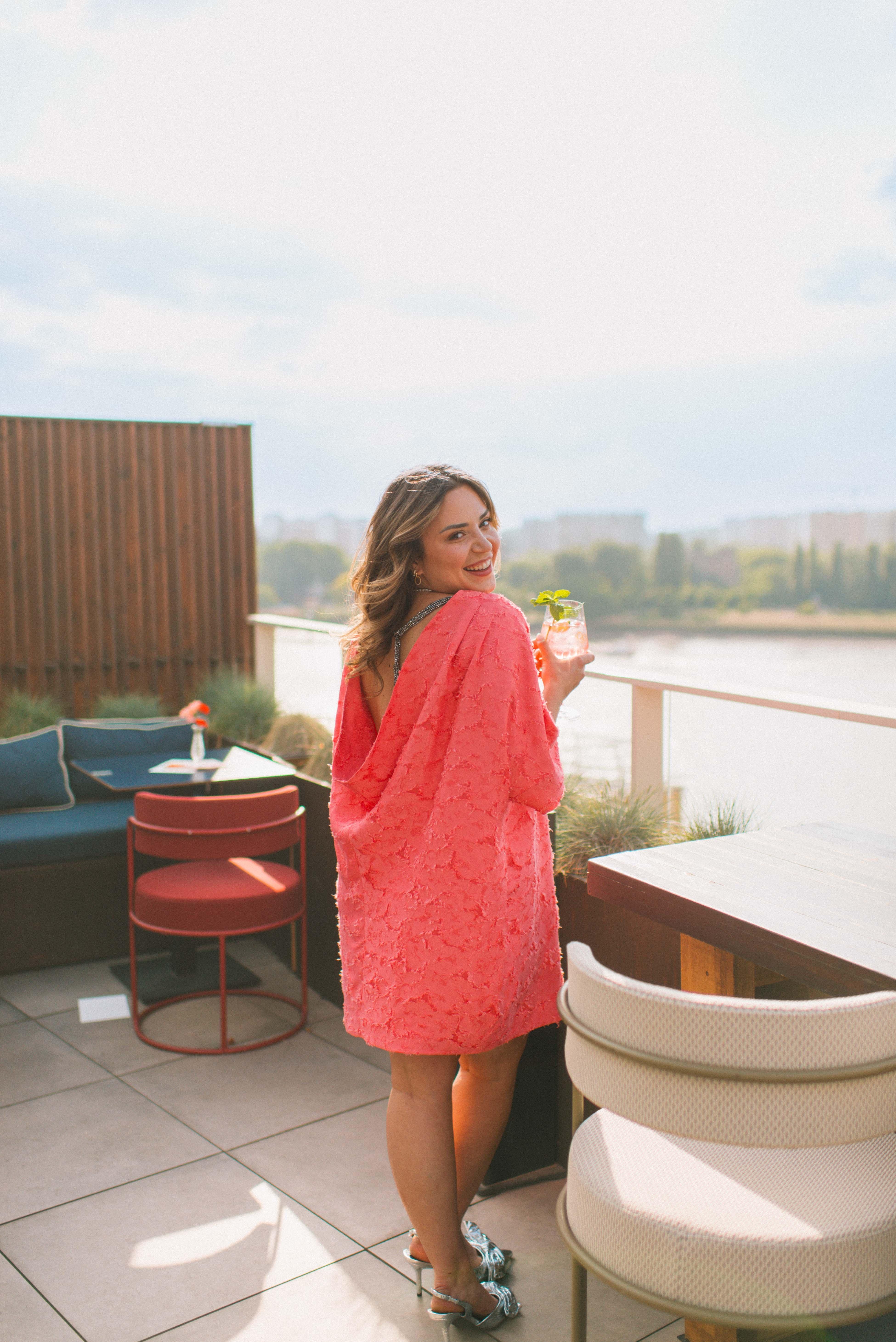 CKS - DELIRE - robe courte - rose vif