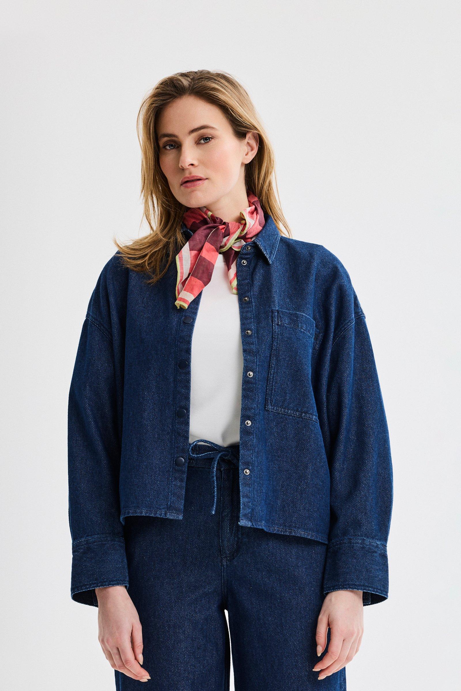 CKS - STANDING - Bluse Kurze &Auml;rmel - Dunkelblau