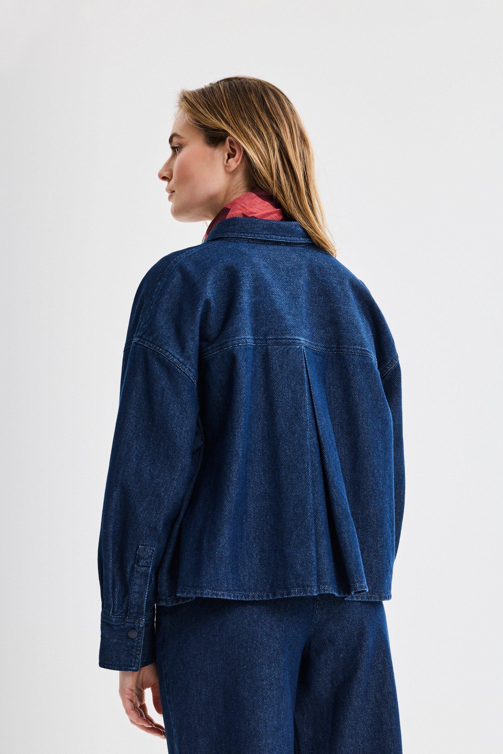 CKS - STANDING - blouse korte mouwen - donkerblauw