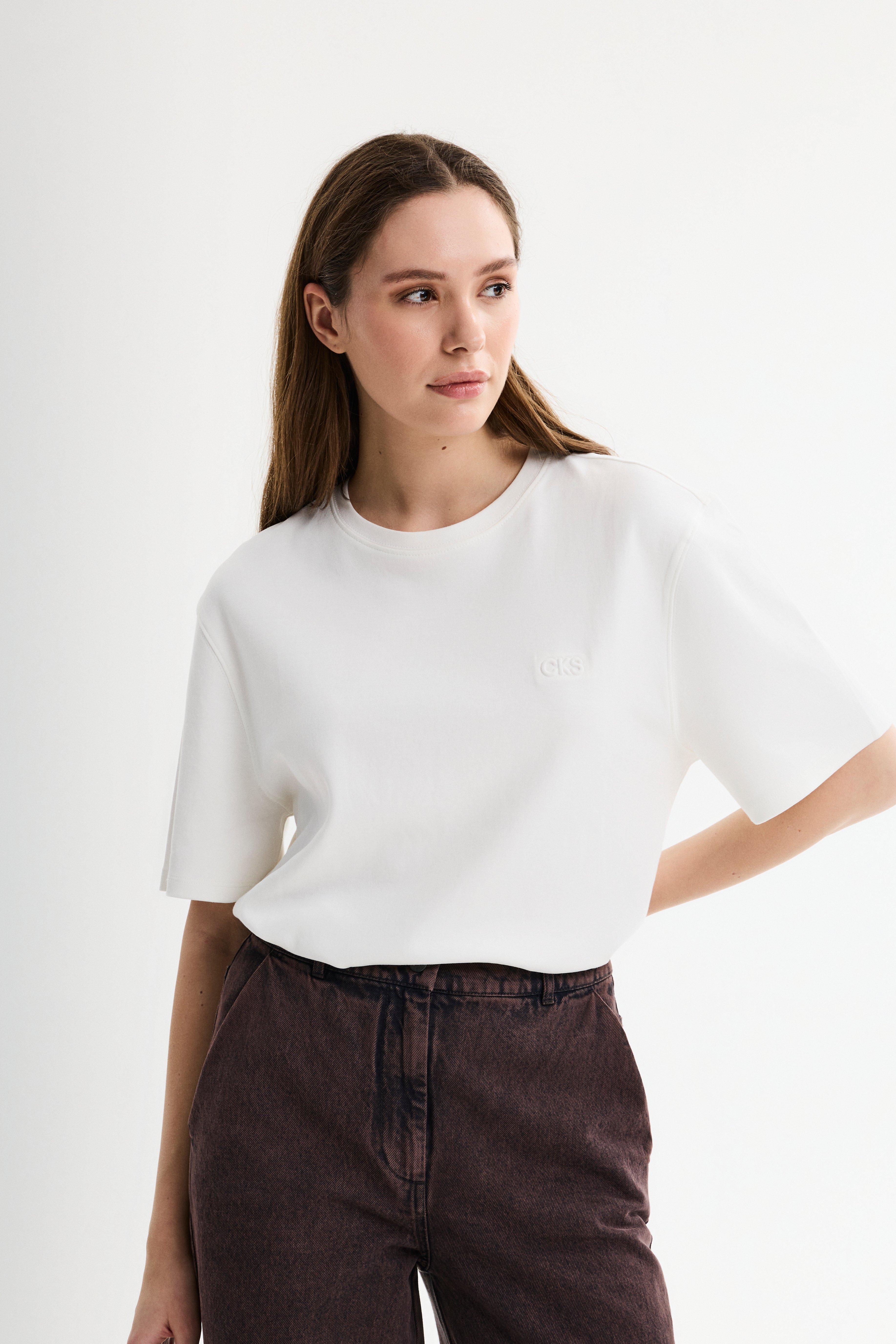 CKS - SARIA - T-Shirt Kurzarm - Weiß