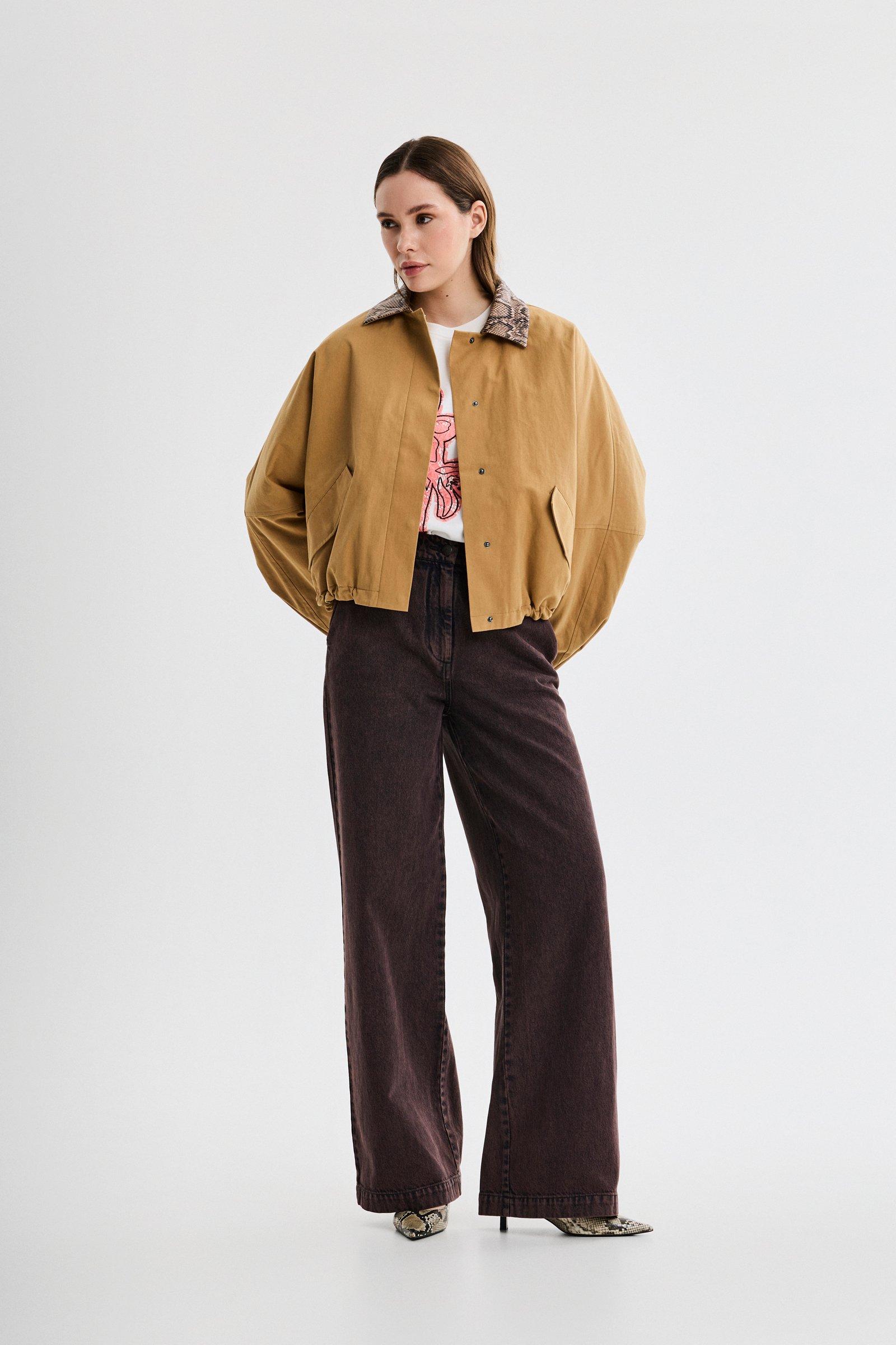 CKS - CHAMPI - short coat - bright brown