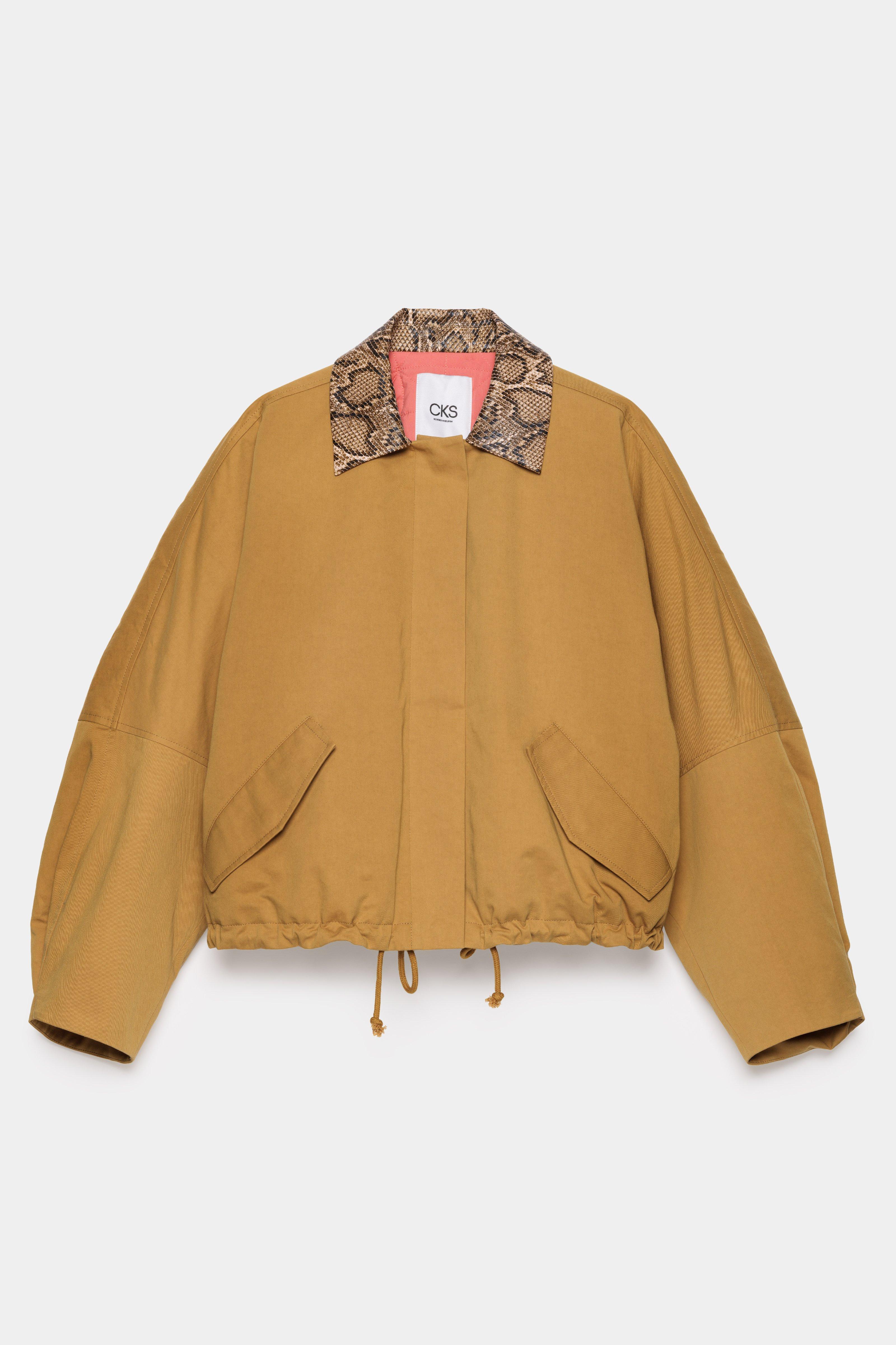 CKS - CHAMPI - veste courte - brun clair