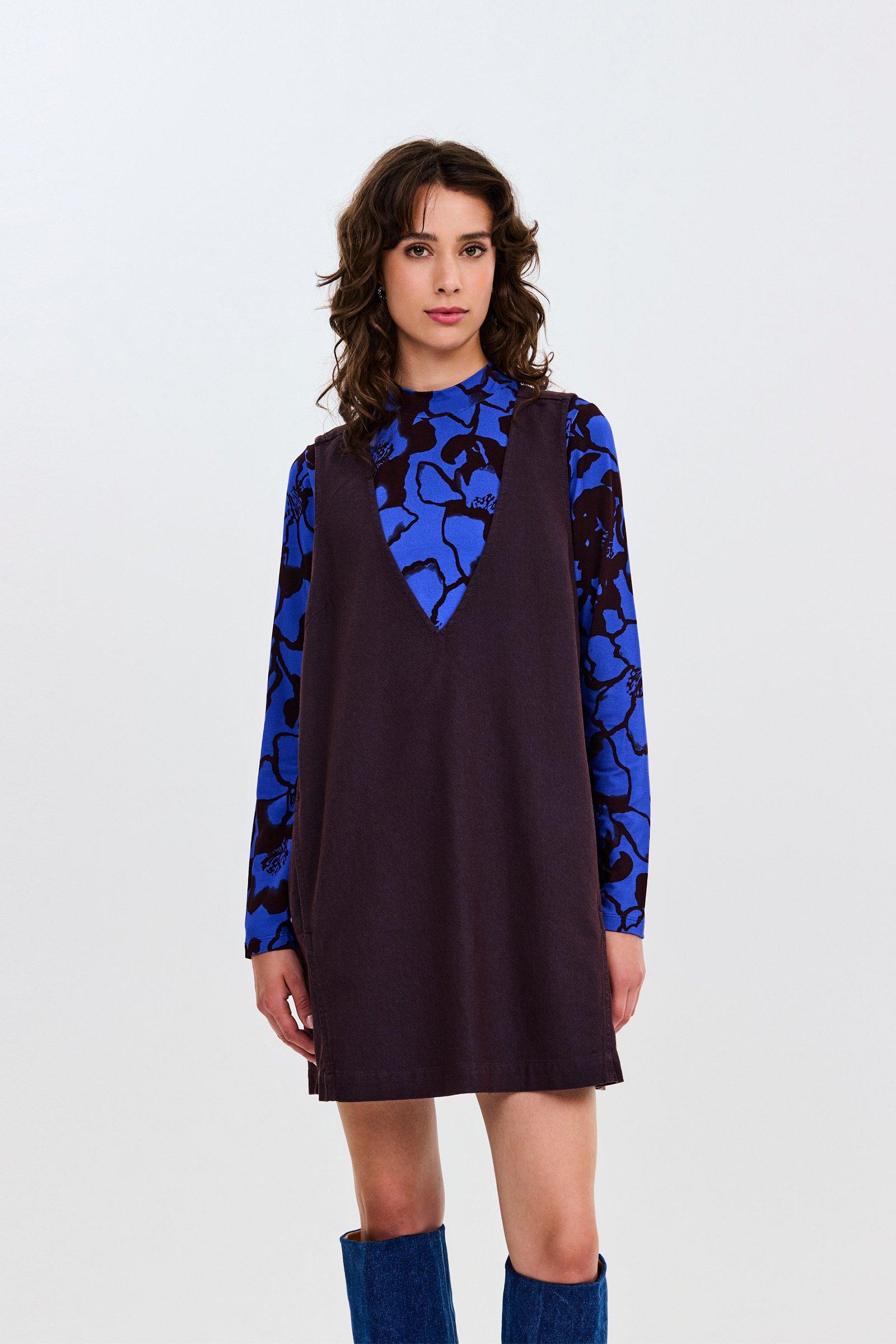 CKS - DOTTIE - robe courte - brun foncé