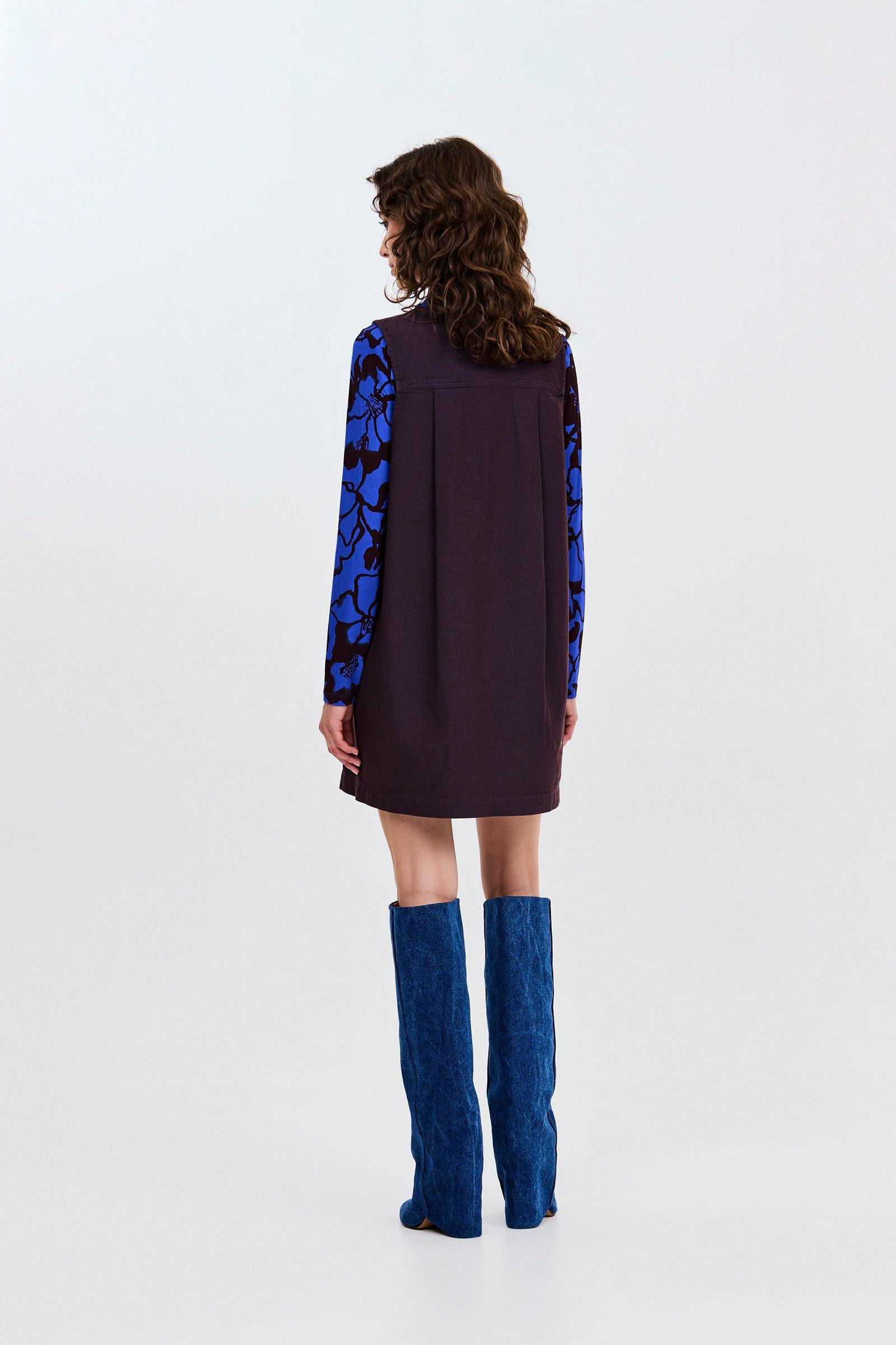 CKS - DOTTIE - Kurzes Kleid - Dunkelbraun