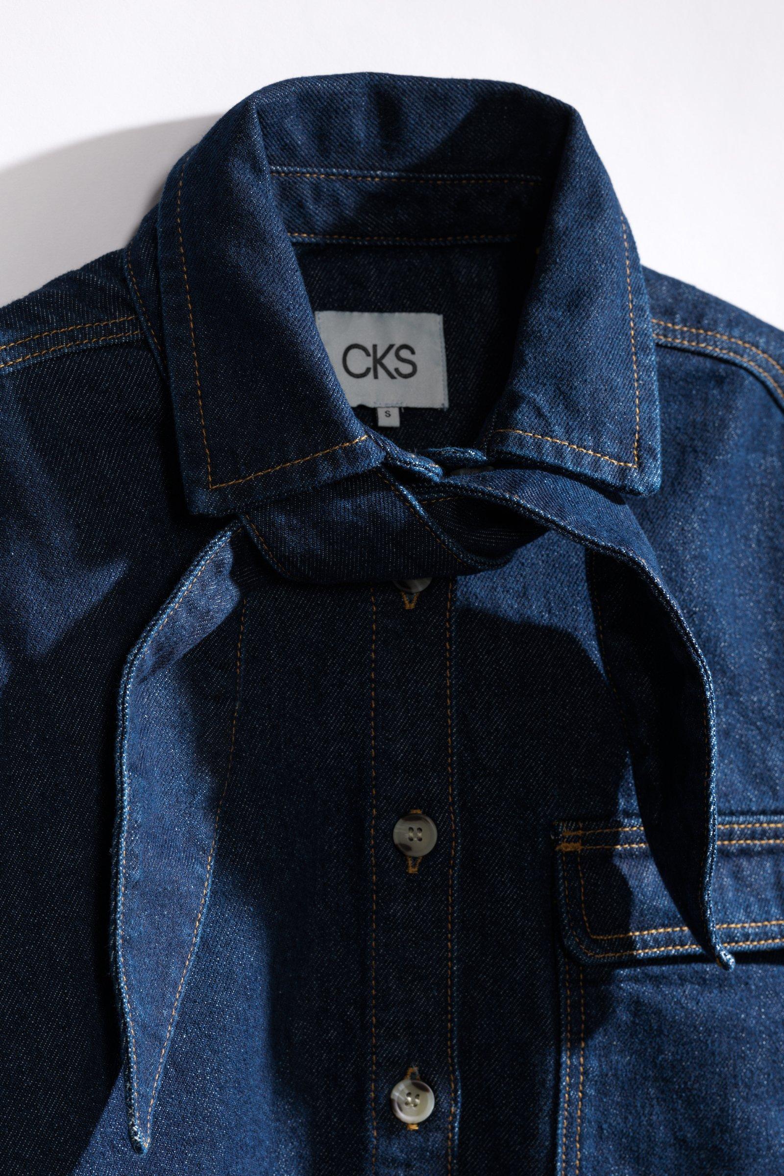 CKS - STOW - blouse lange mouwen - donkerblauw