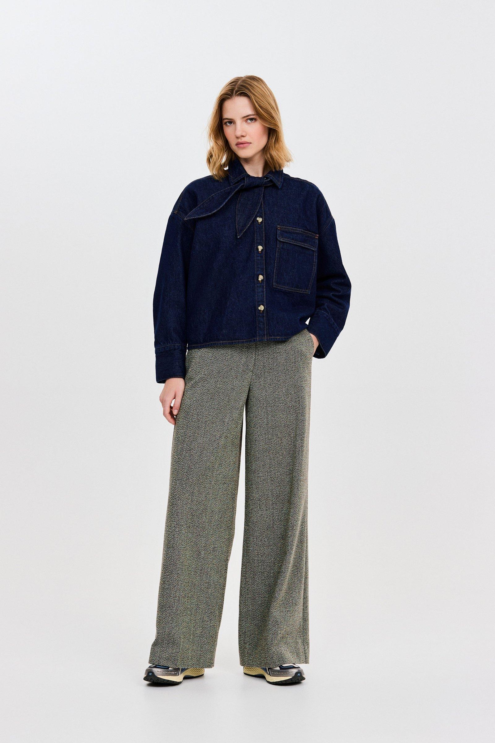 CKS - STOW - blouse long sleeves - dark blue