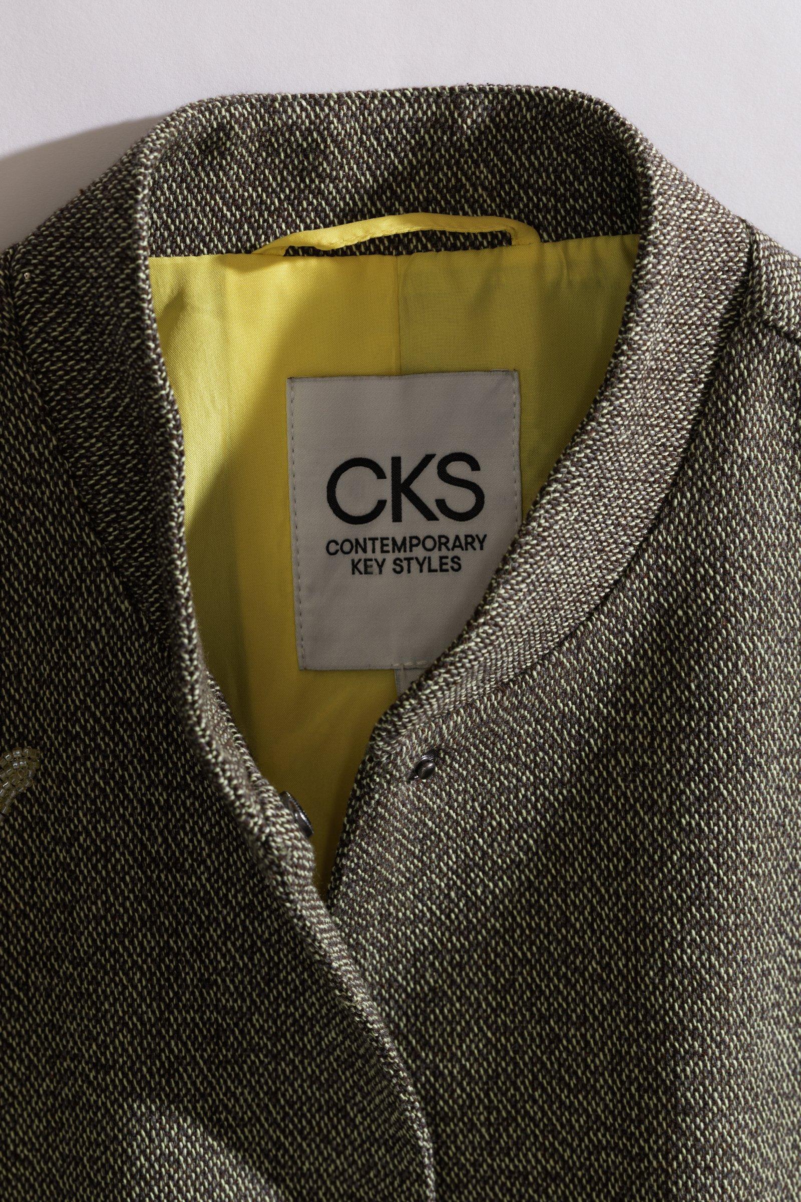 CKS - CREMASALA - Jacke Fantasy Kurz - Hellgrau