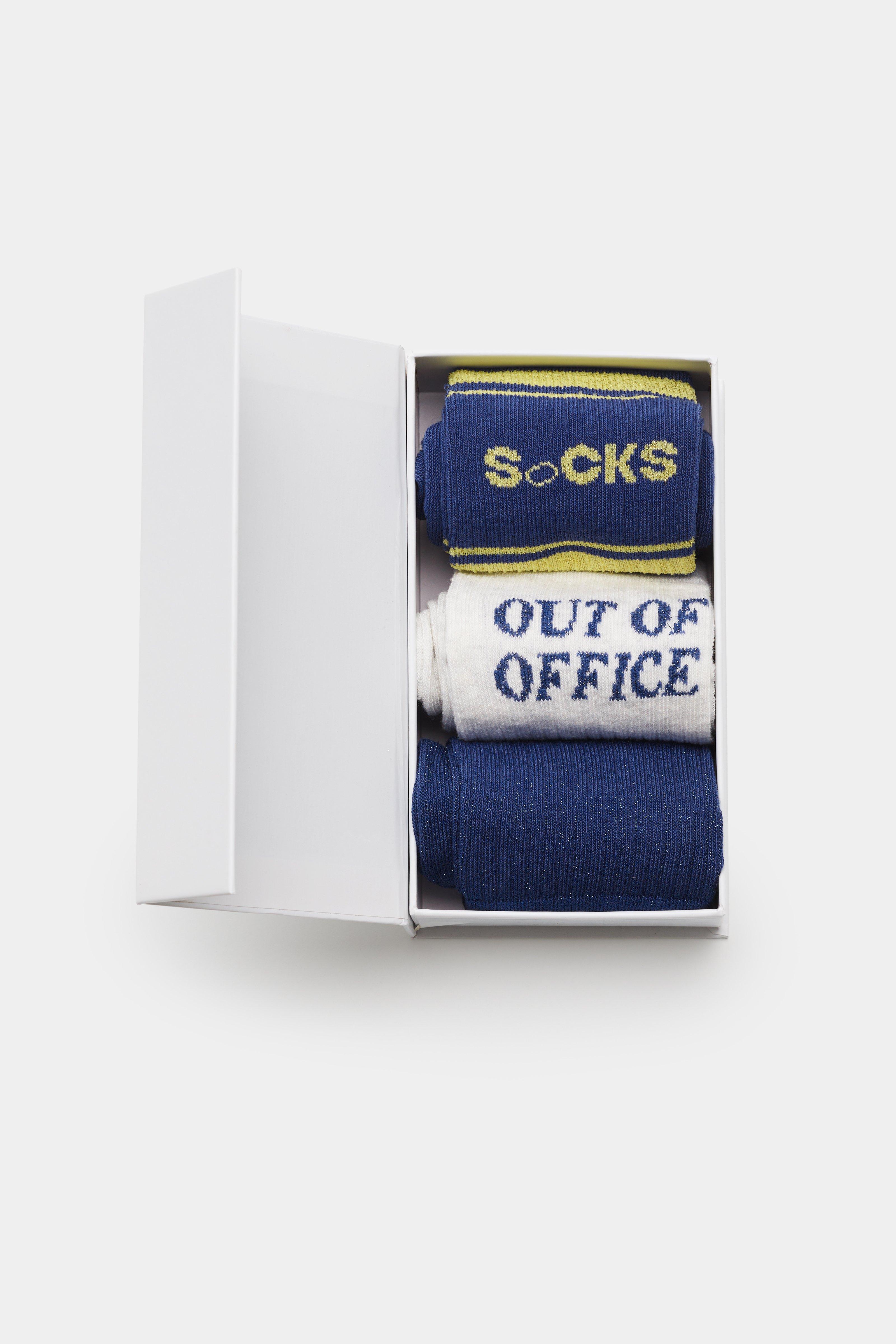 CKS - GIFTBOX OFFICE - chaussettes - bleu foncé