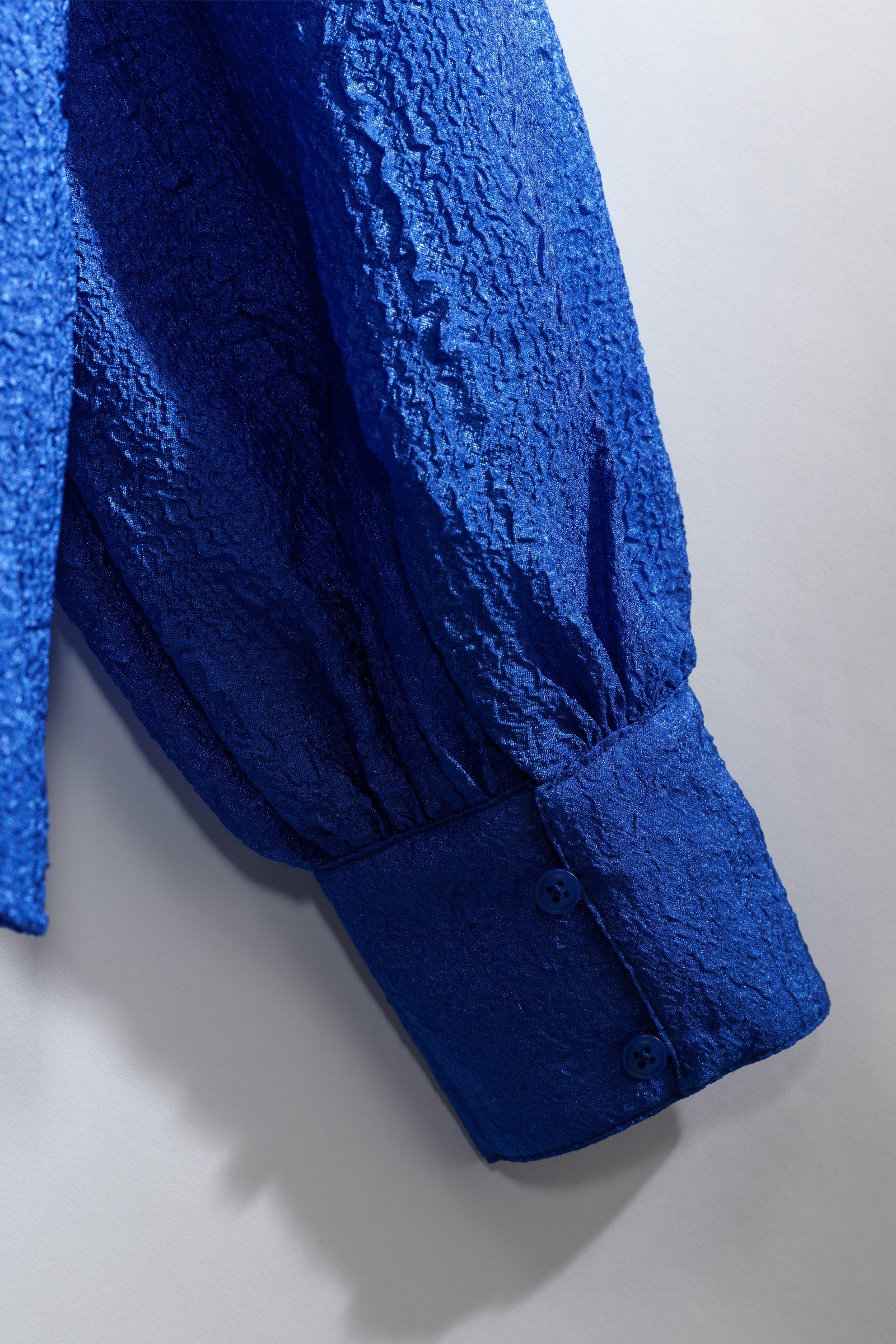 CKS - SOVIS - blouse lange mouwen - intens blauw