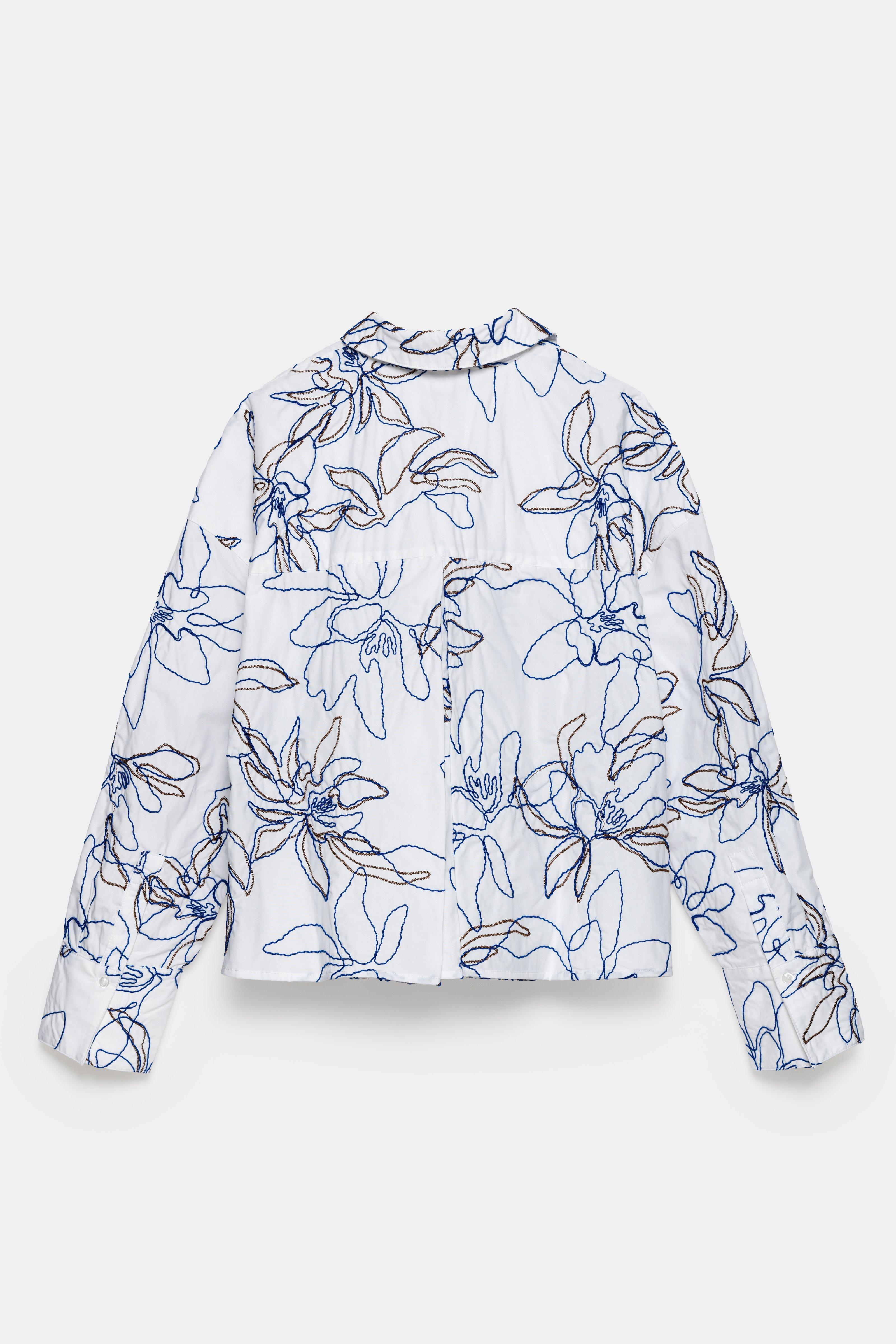 CKS - STANDING - blouse long sleeves - white dark