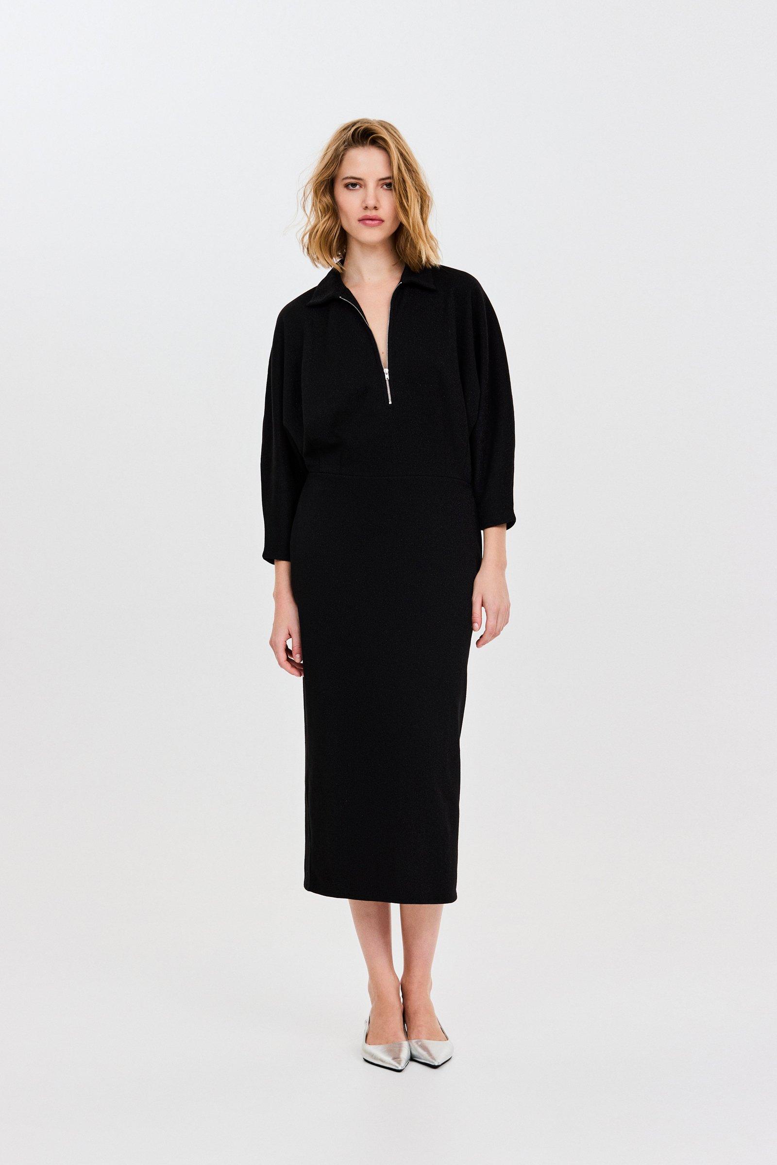 CKS - DAVINIA - robe midi - noir