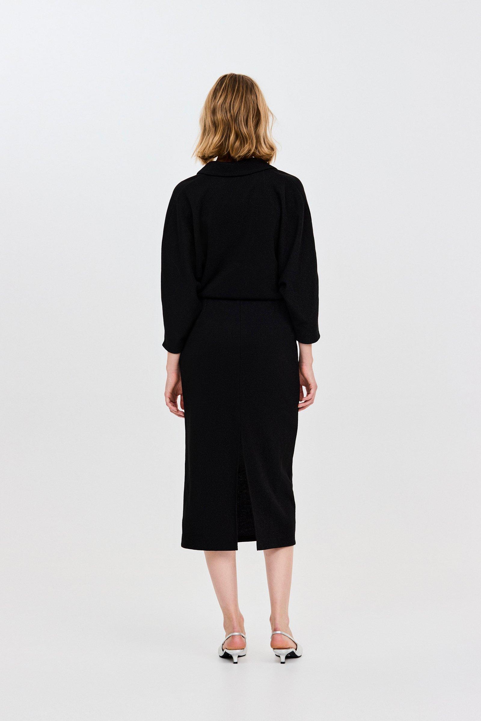 CKS - DAVINIA - robe midi - noir