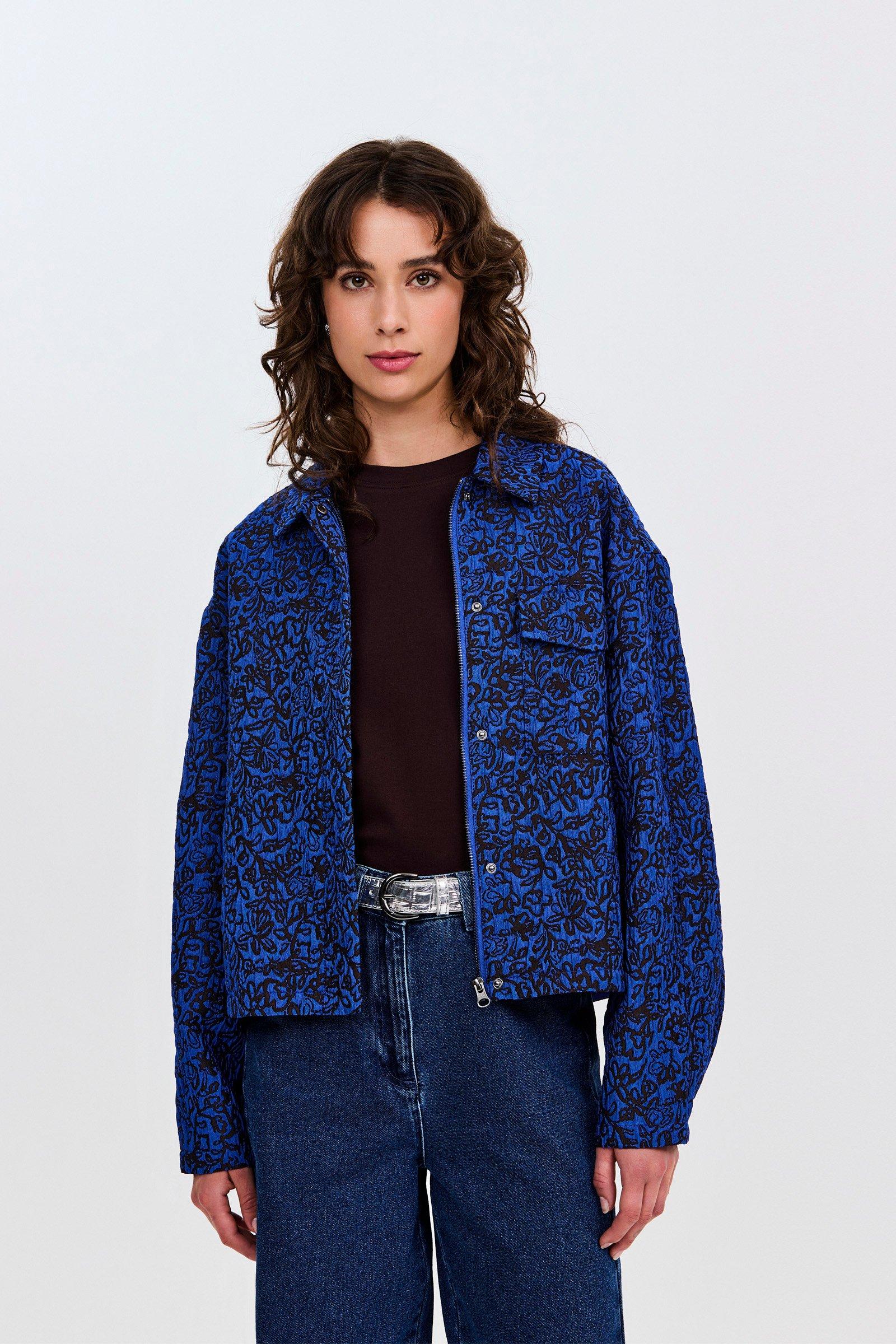CKS - COSAM - short jacketfantasy - vivid blue