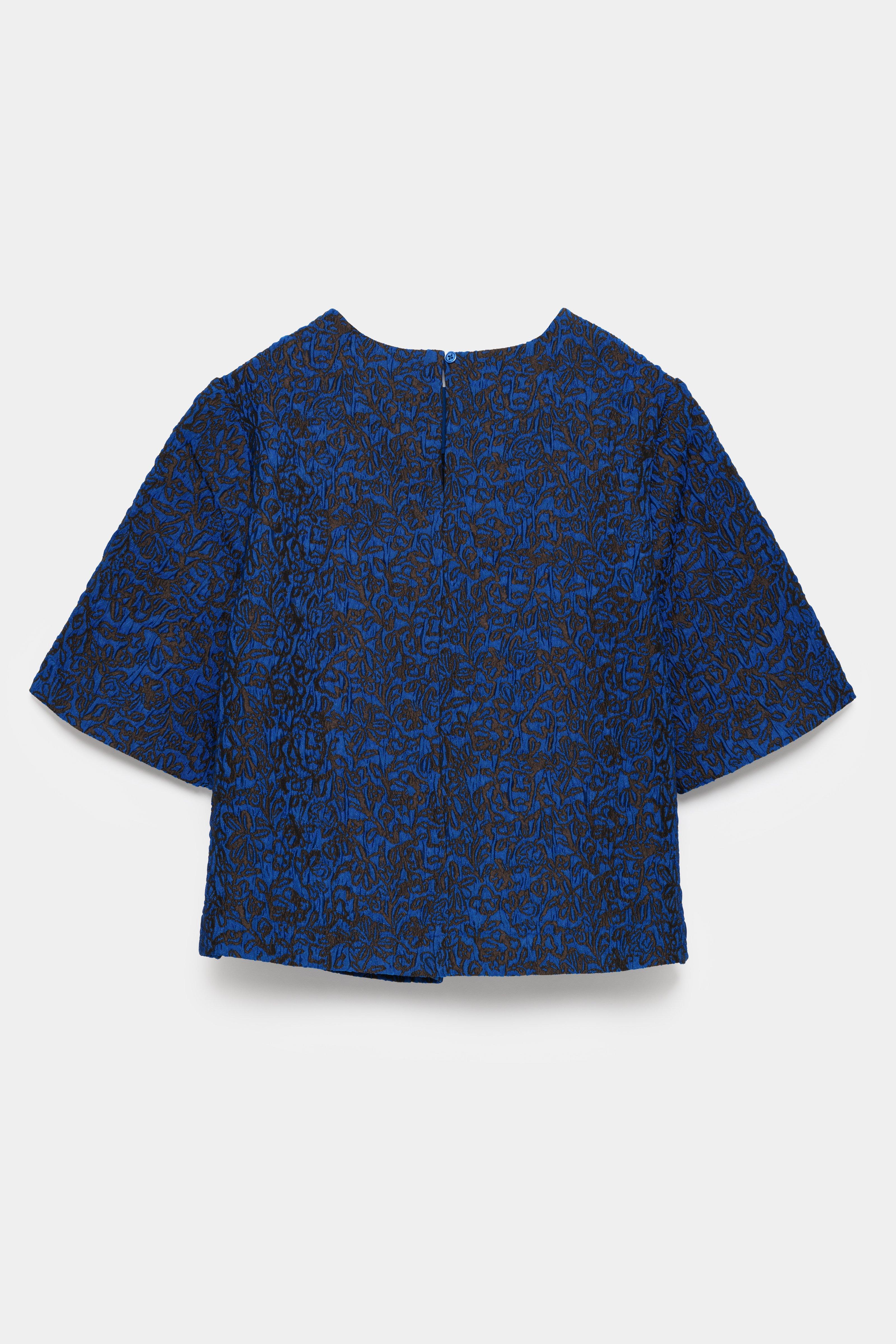 CKS - TIRIAN - blouse short sleeves - vivid blue