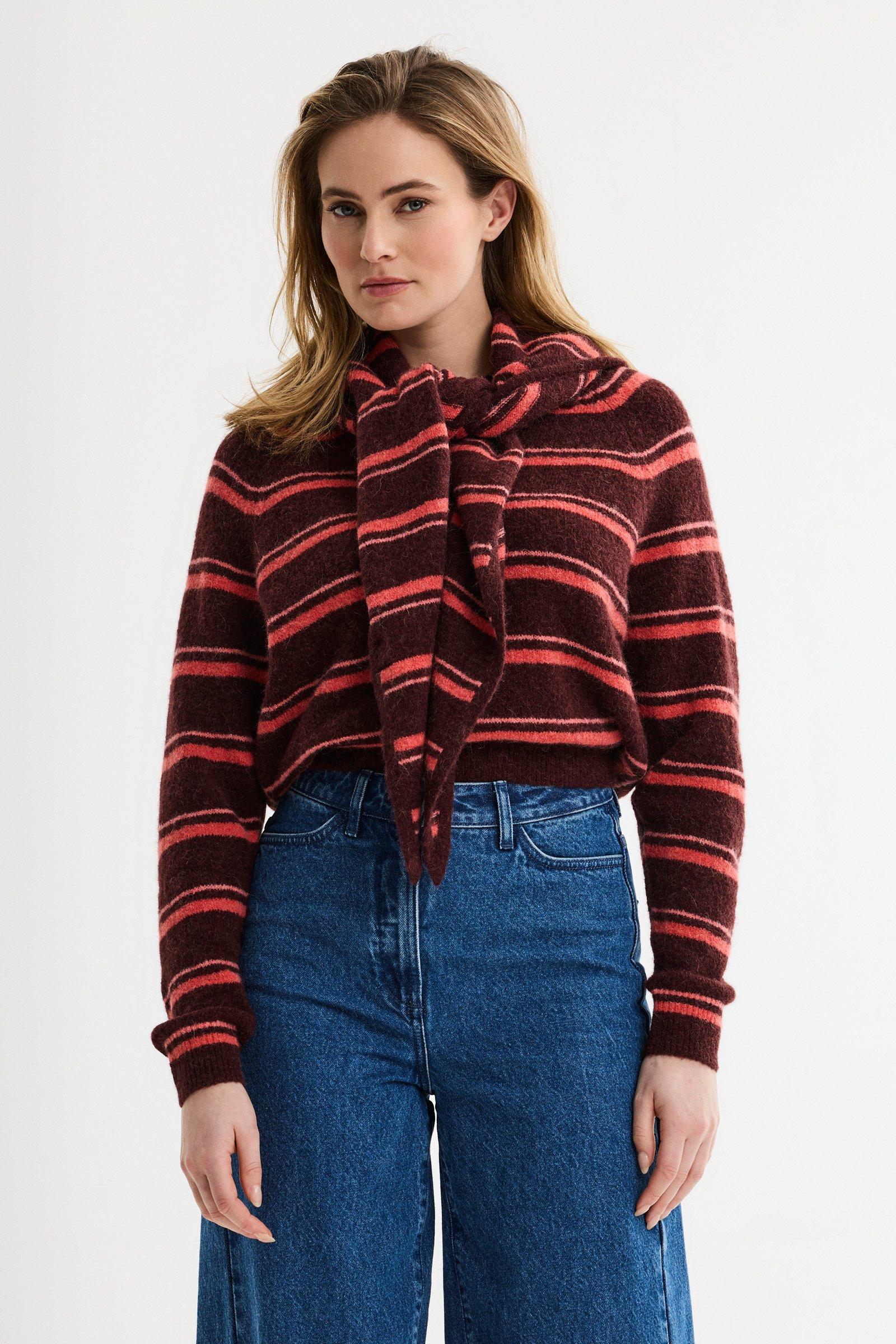 CKS - GRANDANA - wintersjaal - donkerbruin