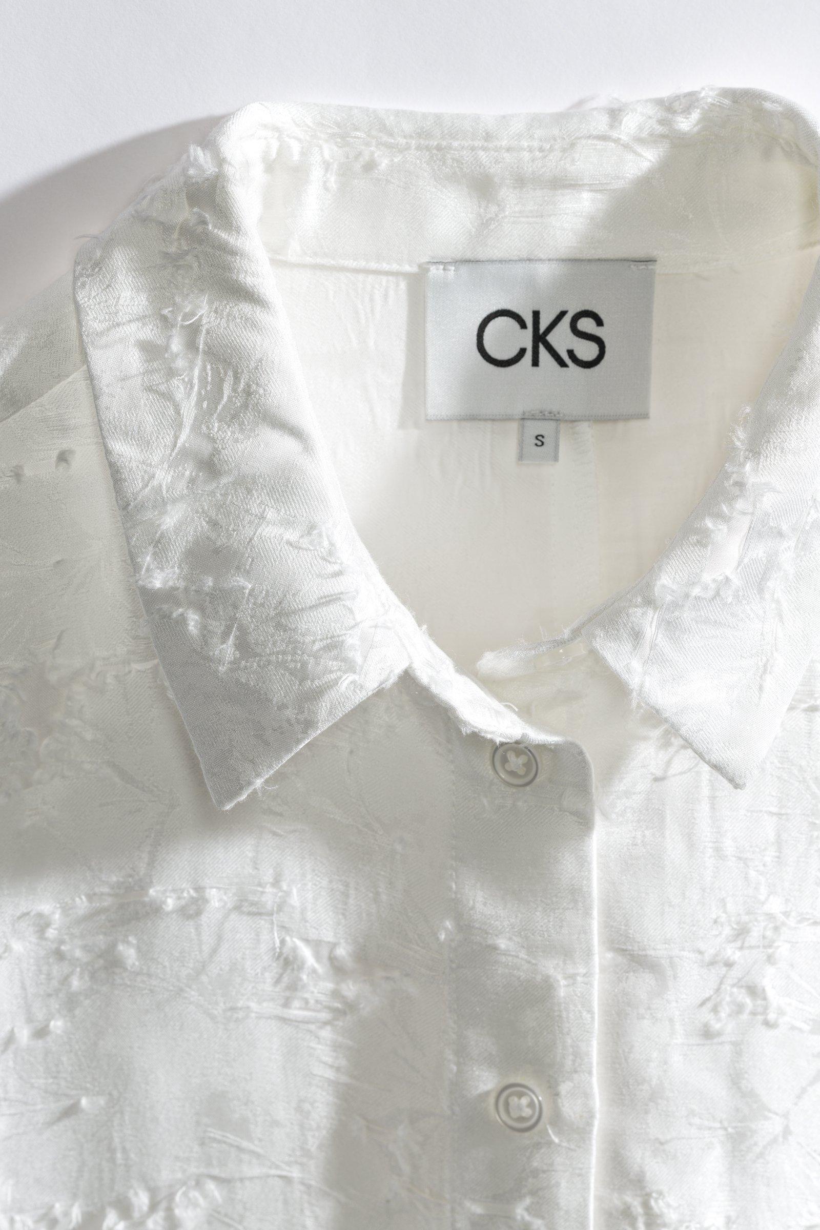 CKS - SELALONG - blouse short sleeves - white light