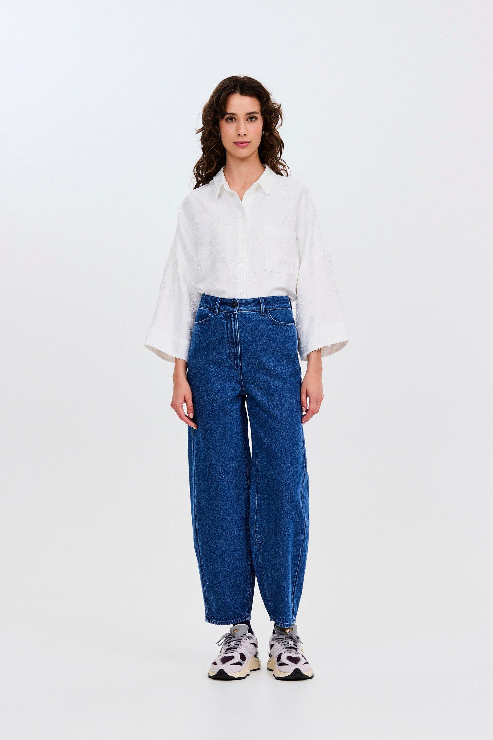 CKS - SELALONG - blouse short sleeves - white light