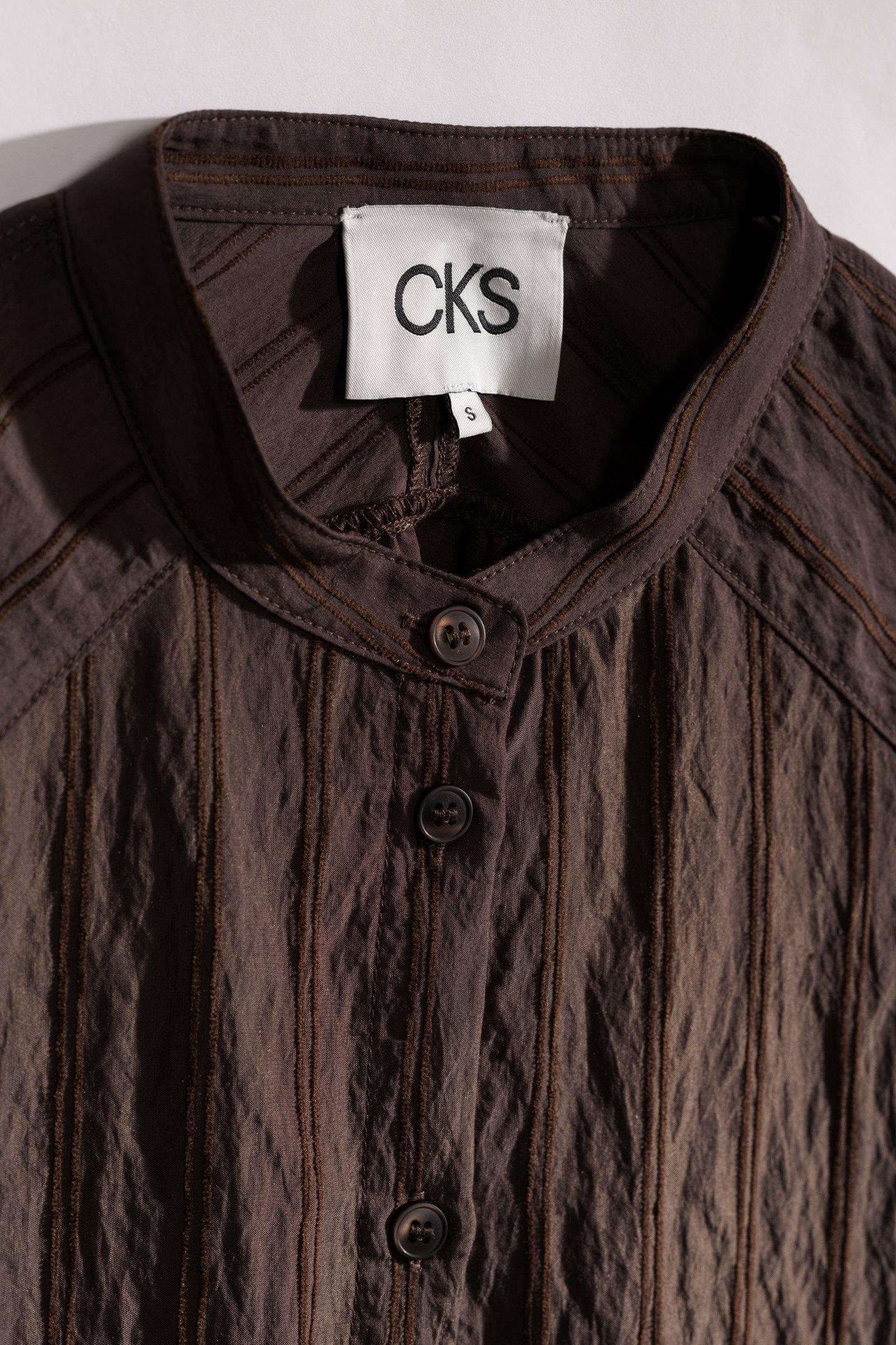 CKS - SOLEY - Bluse Kurze Ärmel - Dunkelbraun